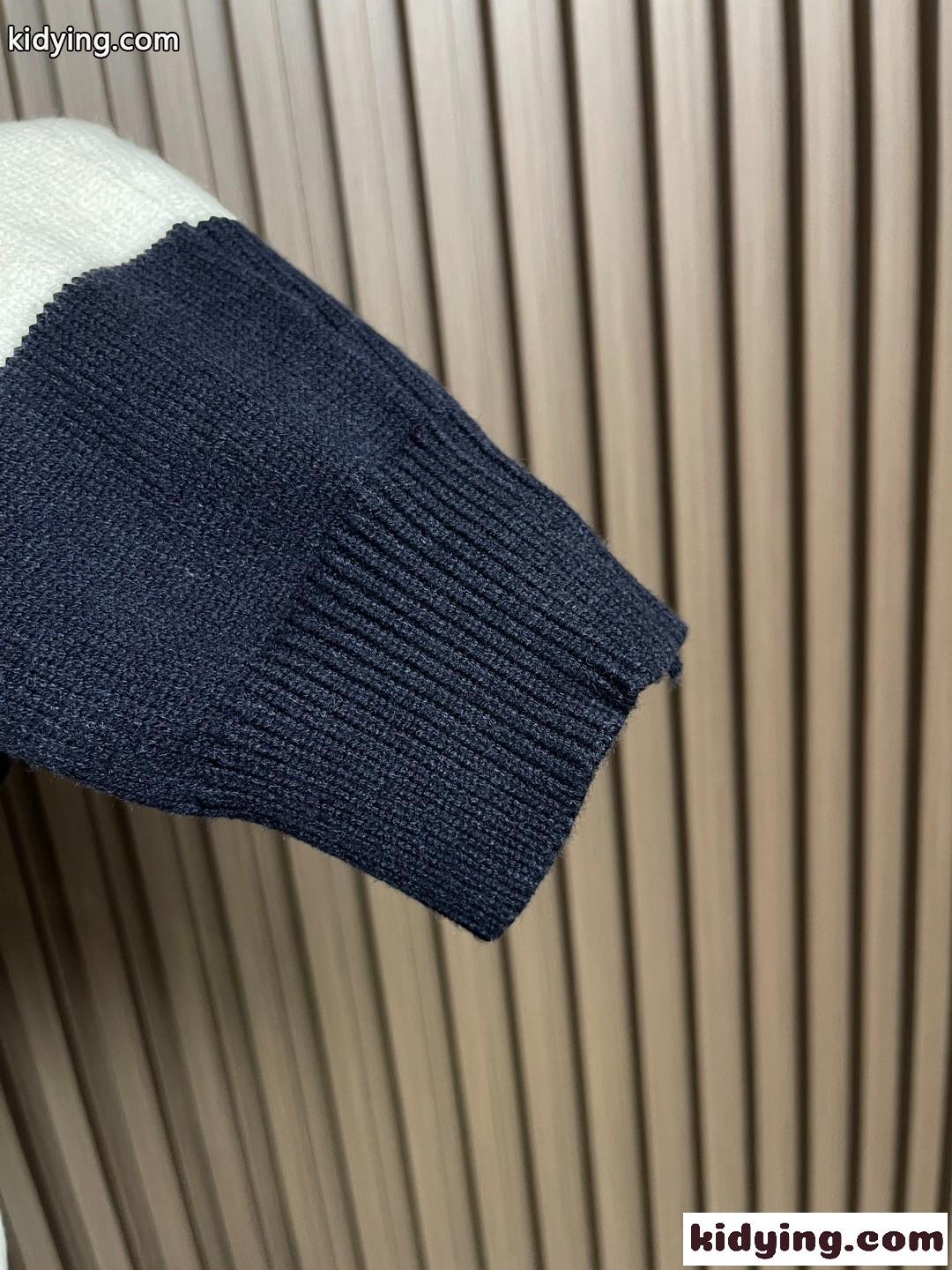 カジュアル 上品 コットン ニットポロ トムブラウン ニット 偽物 ユニセックス-3