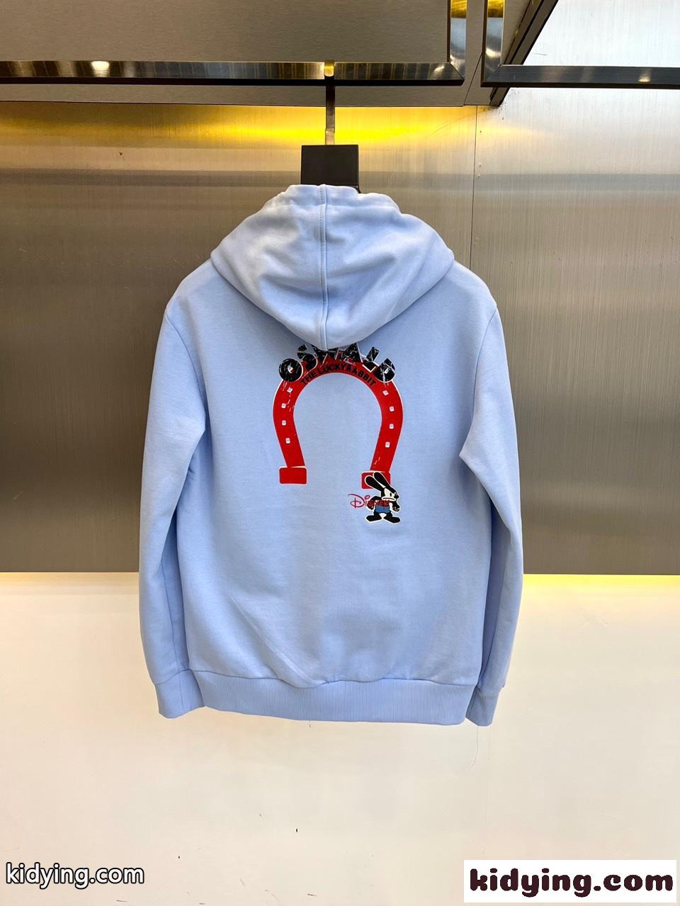 Disney x Givenchy コットン フーディー ジバンシィ パーカー コピー ブルー-1