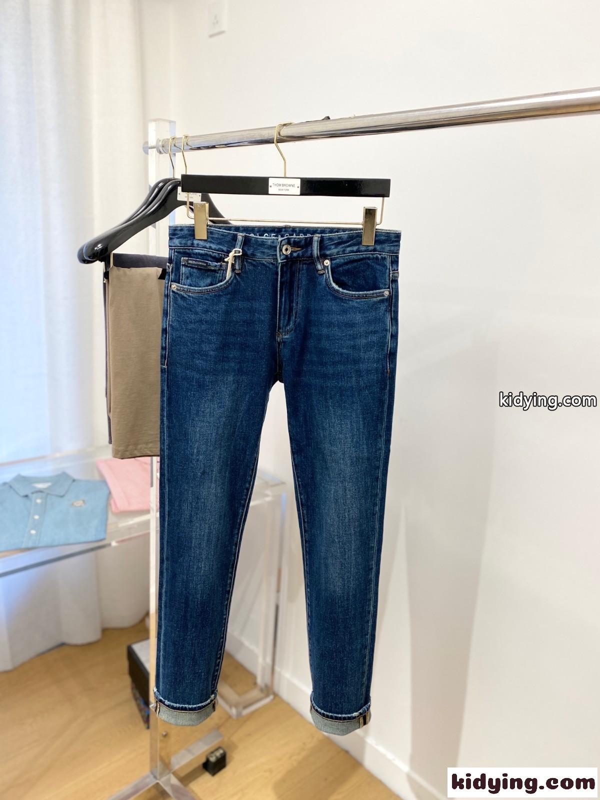 メンズ ドルチェ&ガッバーナ ジーンズ 偽物 ストレッチ 合わせやすい デニムパンツ-0