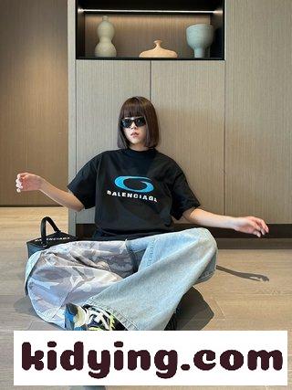LOOP SPORTS ICON 半袖Tシャツ バレンシアガ Tシャツ コピー ブラック-4