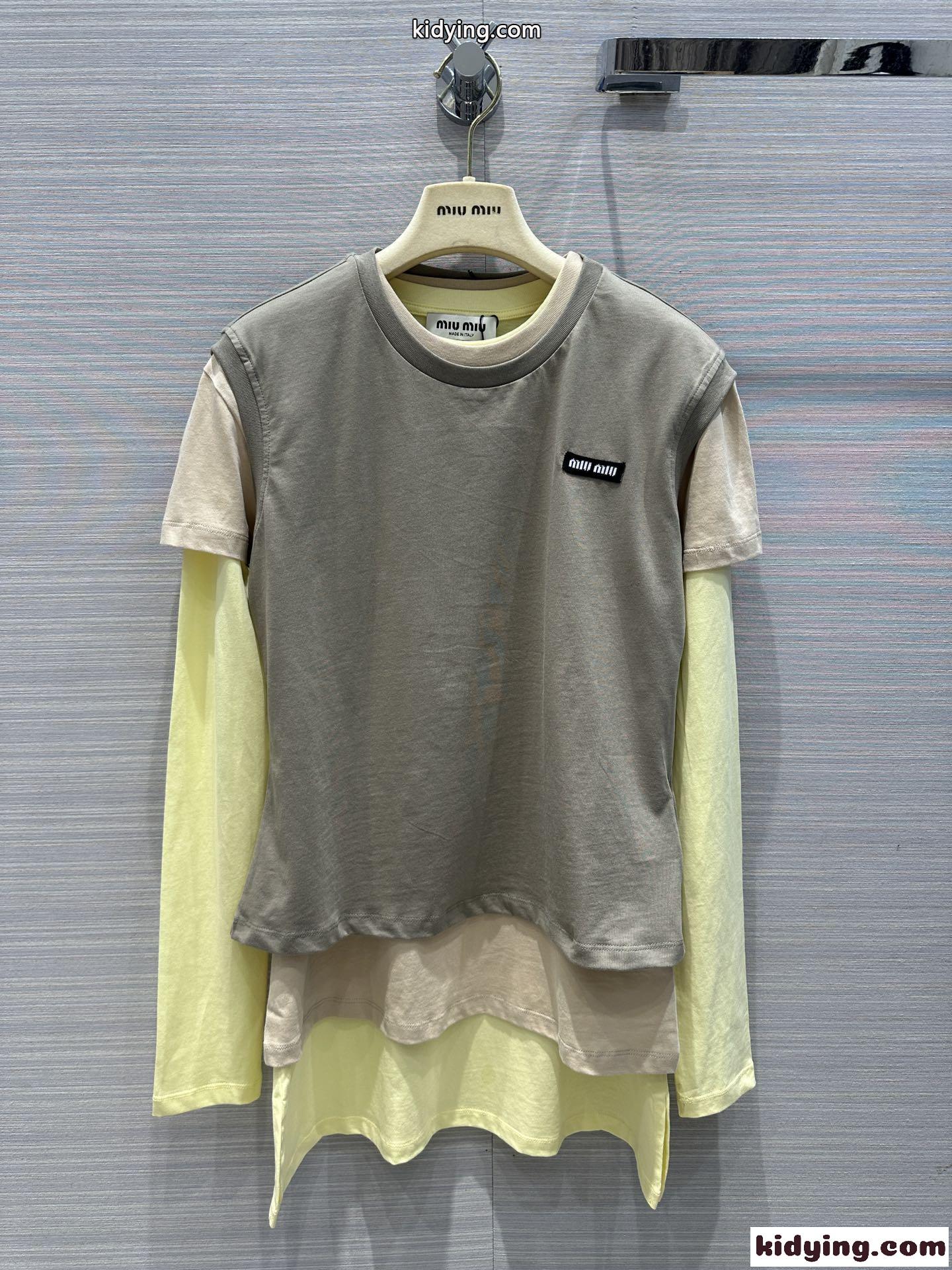 ミュウミュウ Tシャツ コピー 人気 おしゃれ ジャージー Tシャツ 3枚セット-2