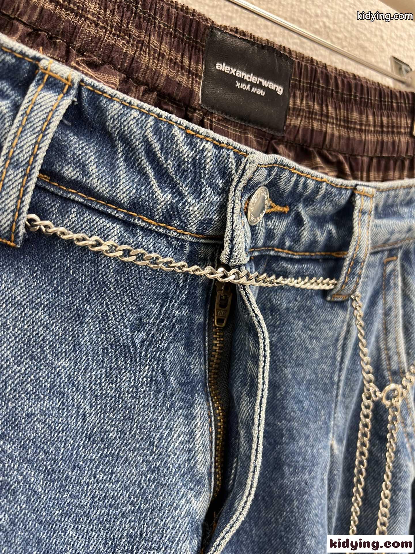 合わせやすい お洒落 アレキサンダーワング ジーンズ コピー デニムパンツ-0
