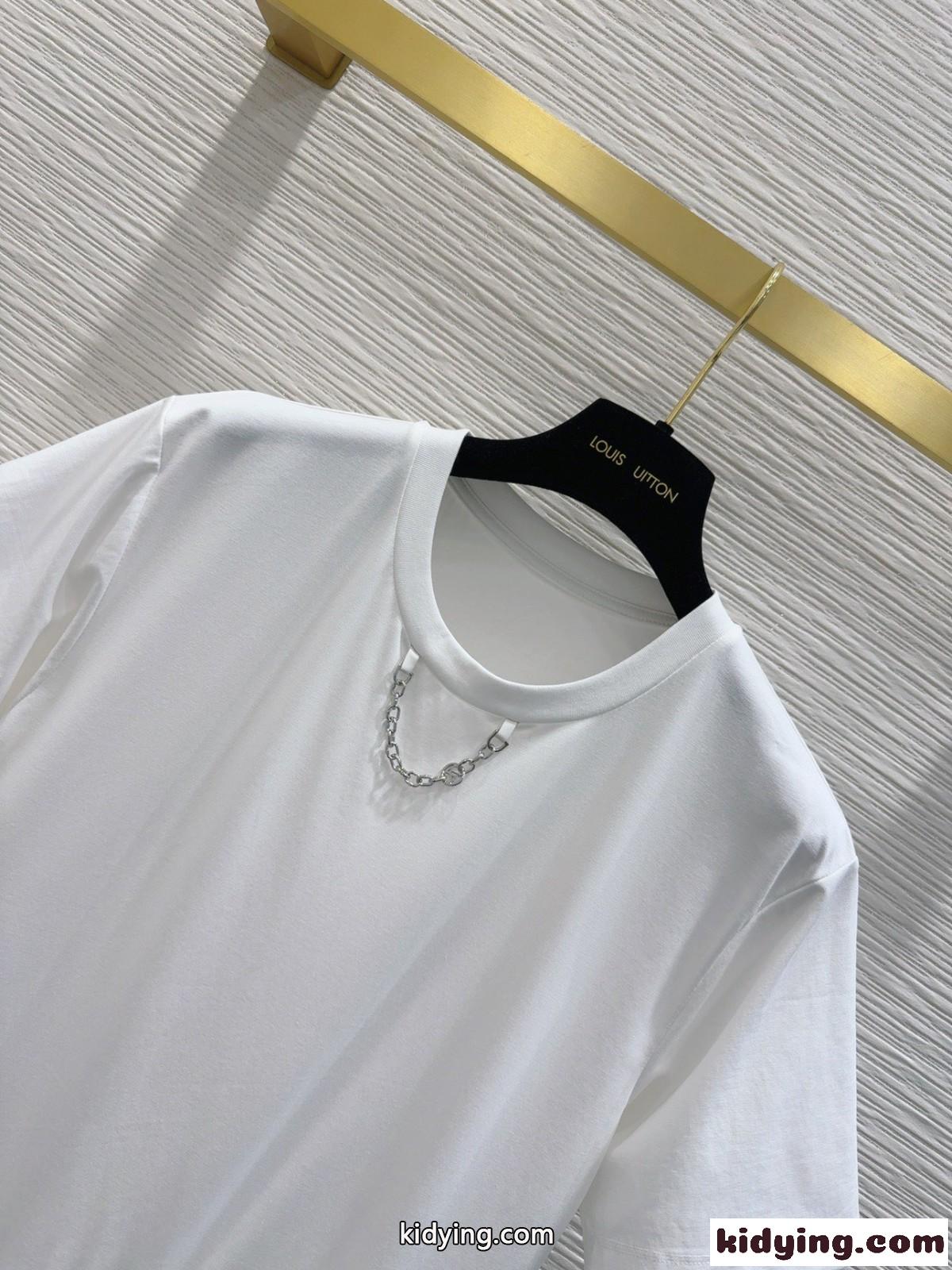 可愛い モノグラムフラウンスTシャツ ルイヴィトン Tシャツ コピー ショートスリーブ-0