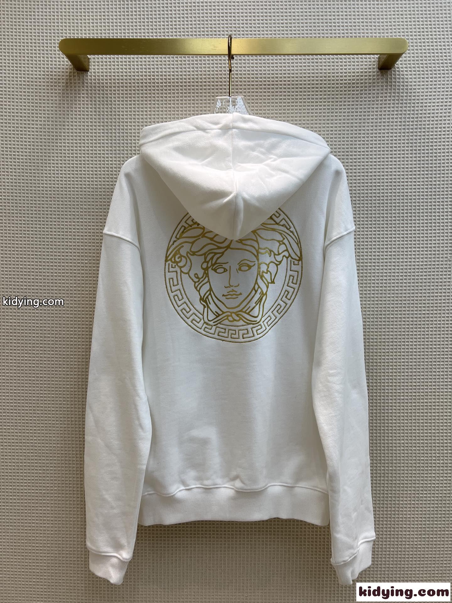 FENDI×VERSACE メデューサ コットンパーカー ヴェルサーチ パーカー コピー フード付き ユニセックス-2