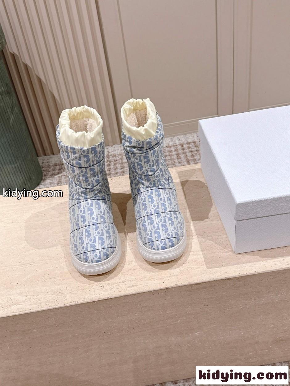 DiorAlps Dior Frost ショートブーツ クリスチャン・ディオール ブーツ コピー ライトブルー-1