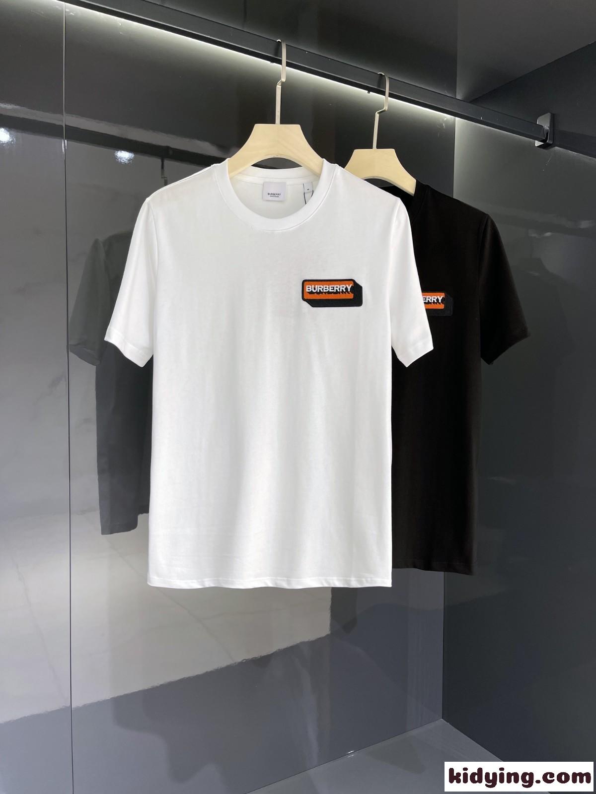 バーバリー 半袖Tシャツ コピー クルーネック カジュアル 人気 ロゴ 合わせやすい トップス-0