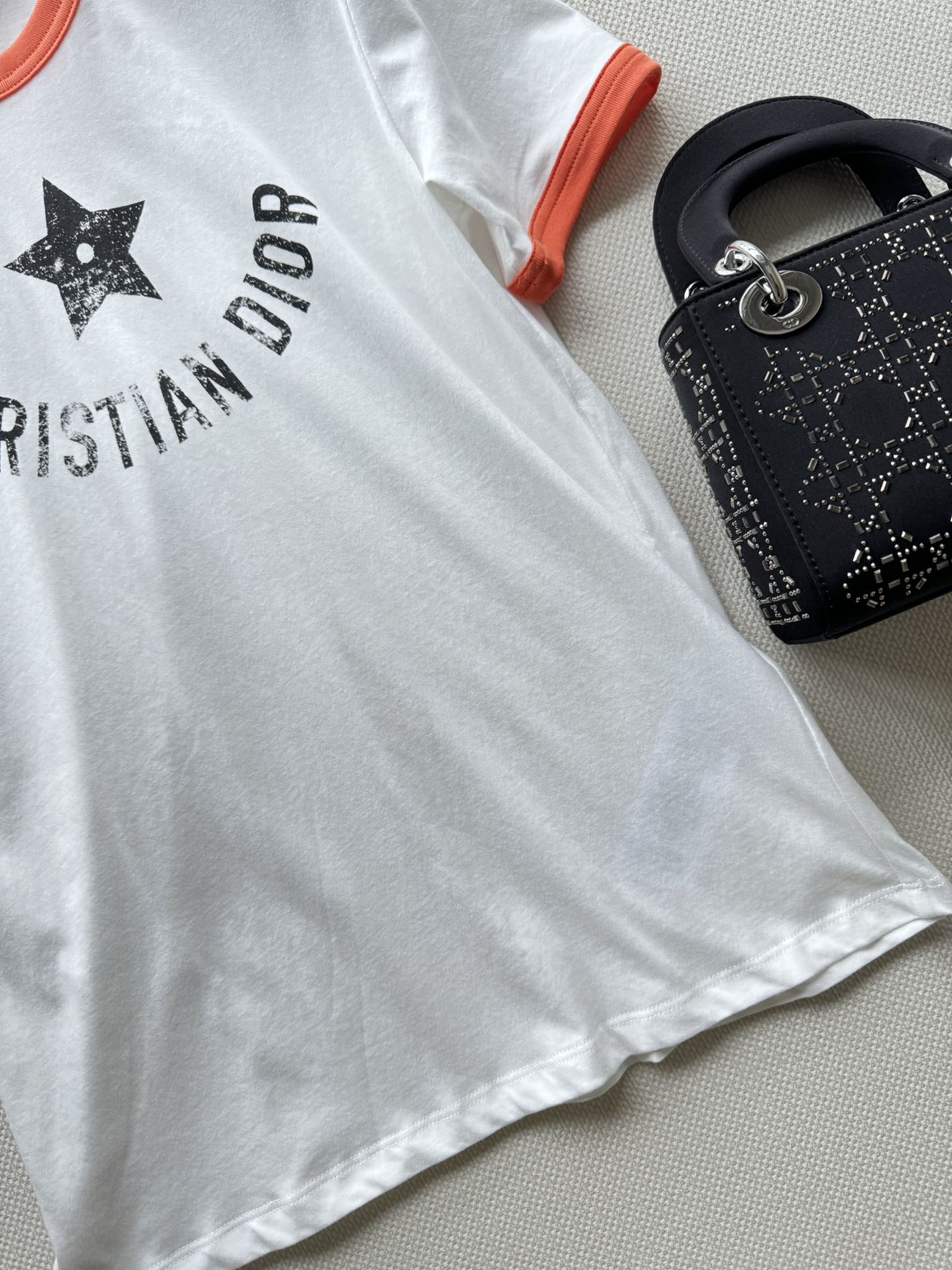 クリスチャン・ディオール 半袖Tシャツ コピー レディース 人気 ロゴ Dioriviera Tシャツ-3