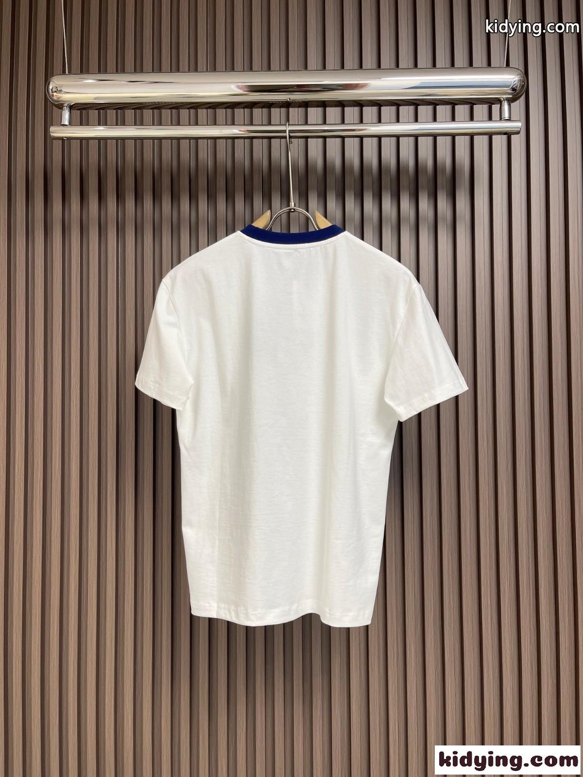 おしゃれ 定番 配色 合わせやすい グッチ Tシャツ コピー コットン ホワイト-2