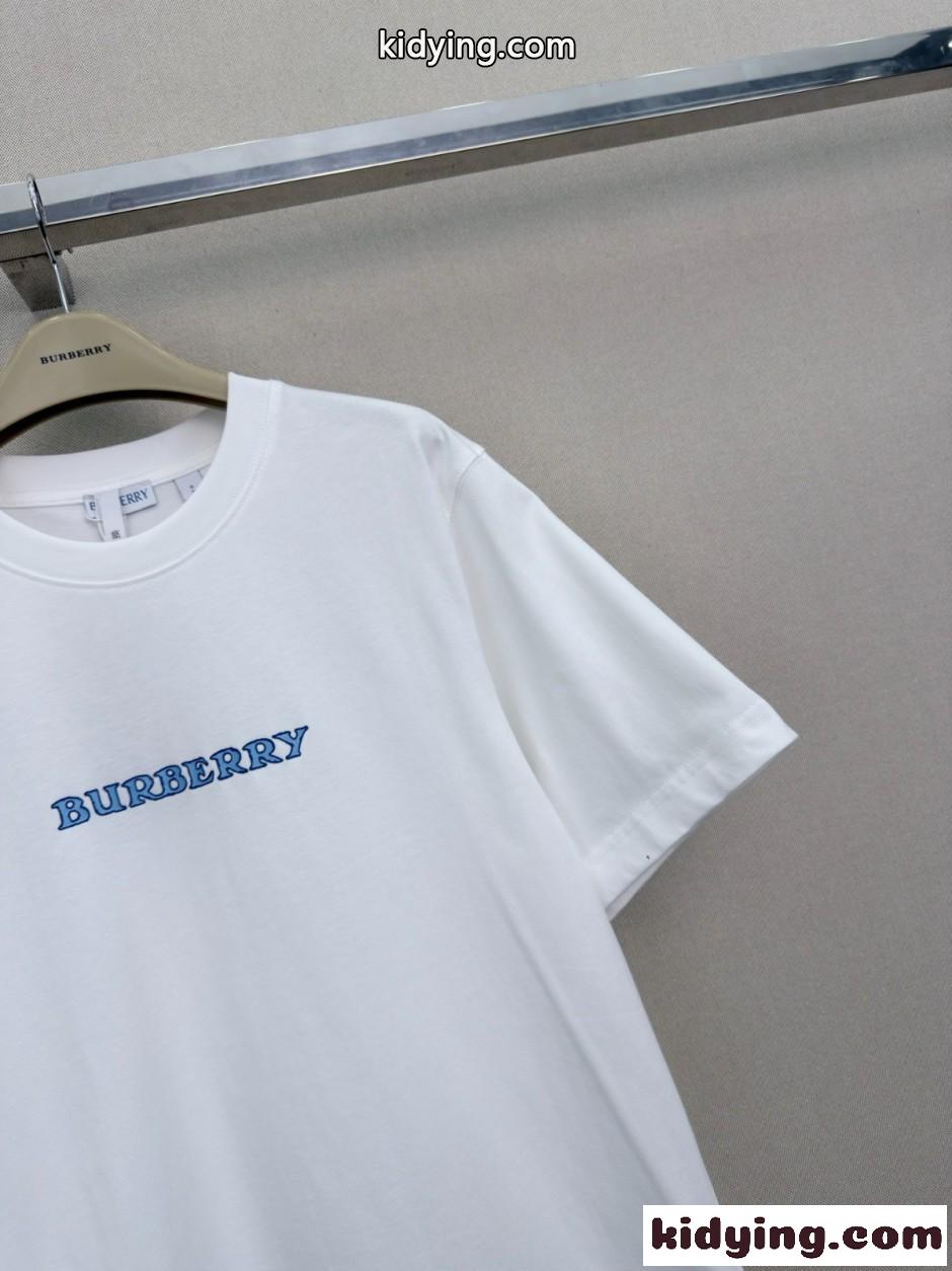 ヘリテージロゴ コットンTシャツ バーバリー Tシャツ 偽物 ホワイト-0
