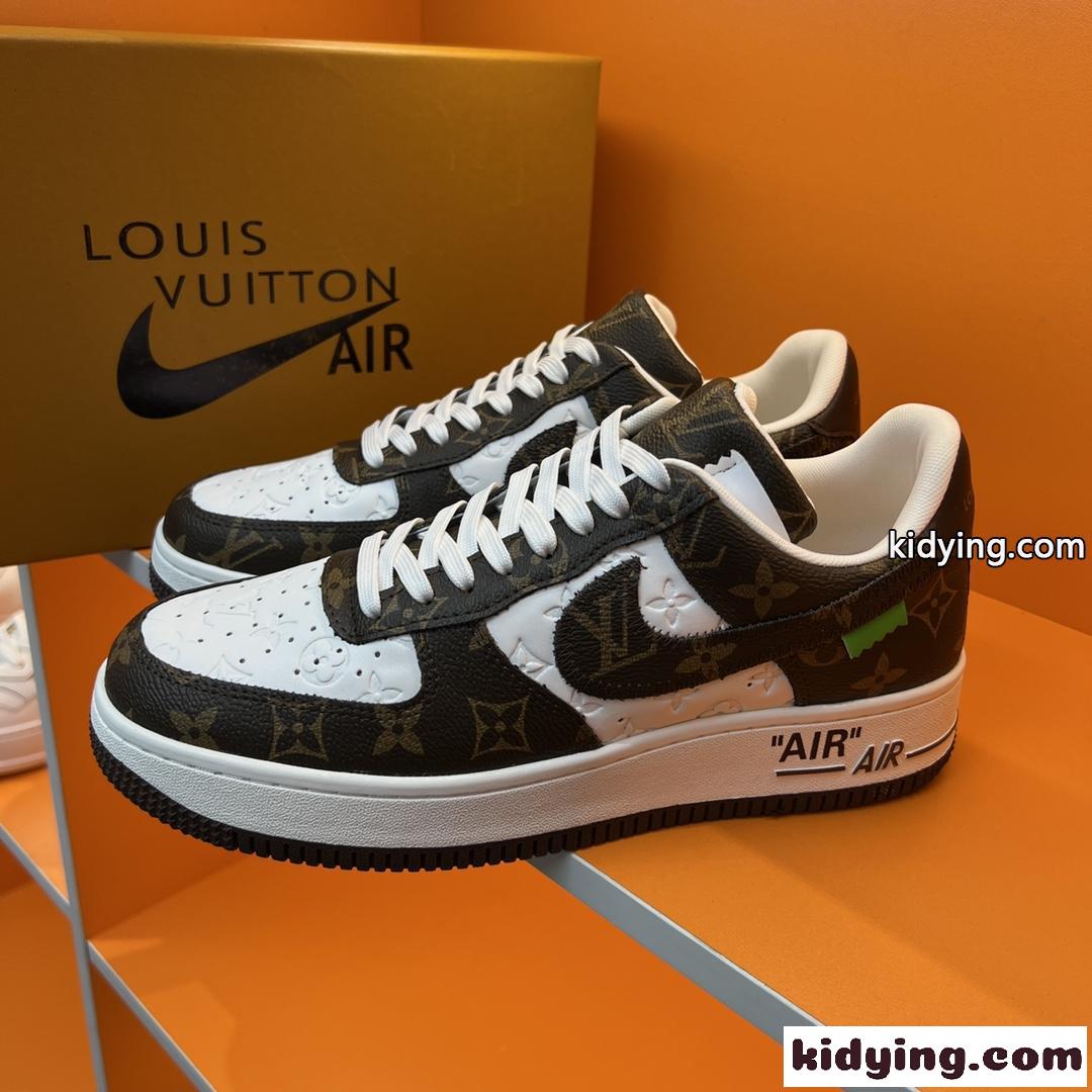 おしゃれ 人気 LV x OFF-WHITE x Nike メンズ オフホワイト スニーカー コピー ベーシック スポーツシューズ-1