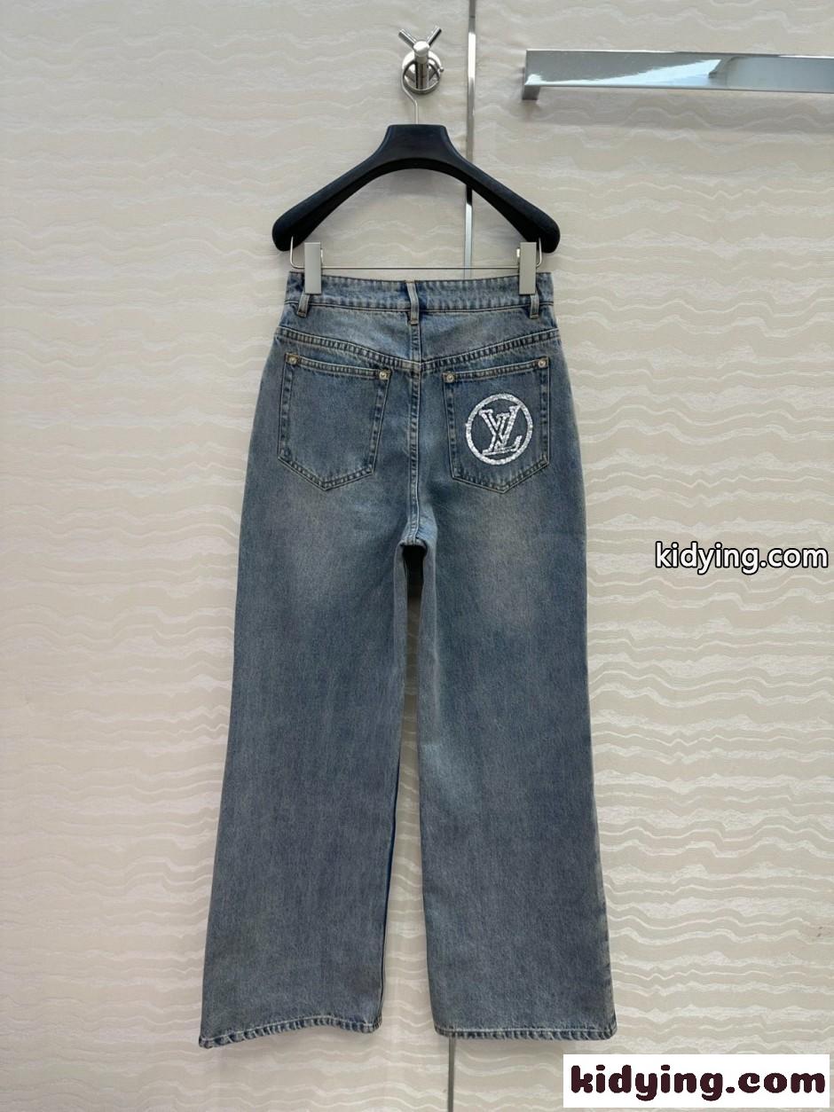 おしゃれ 合わせやすい デニムパンツ ルイ・ヴィトン ジーンズ コピー レディース-3