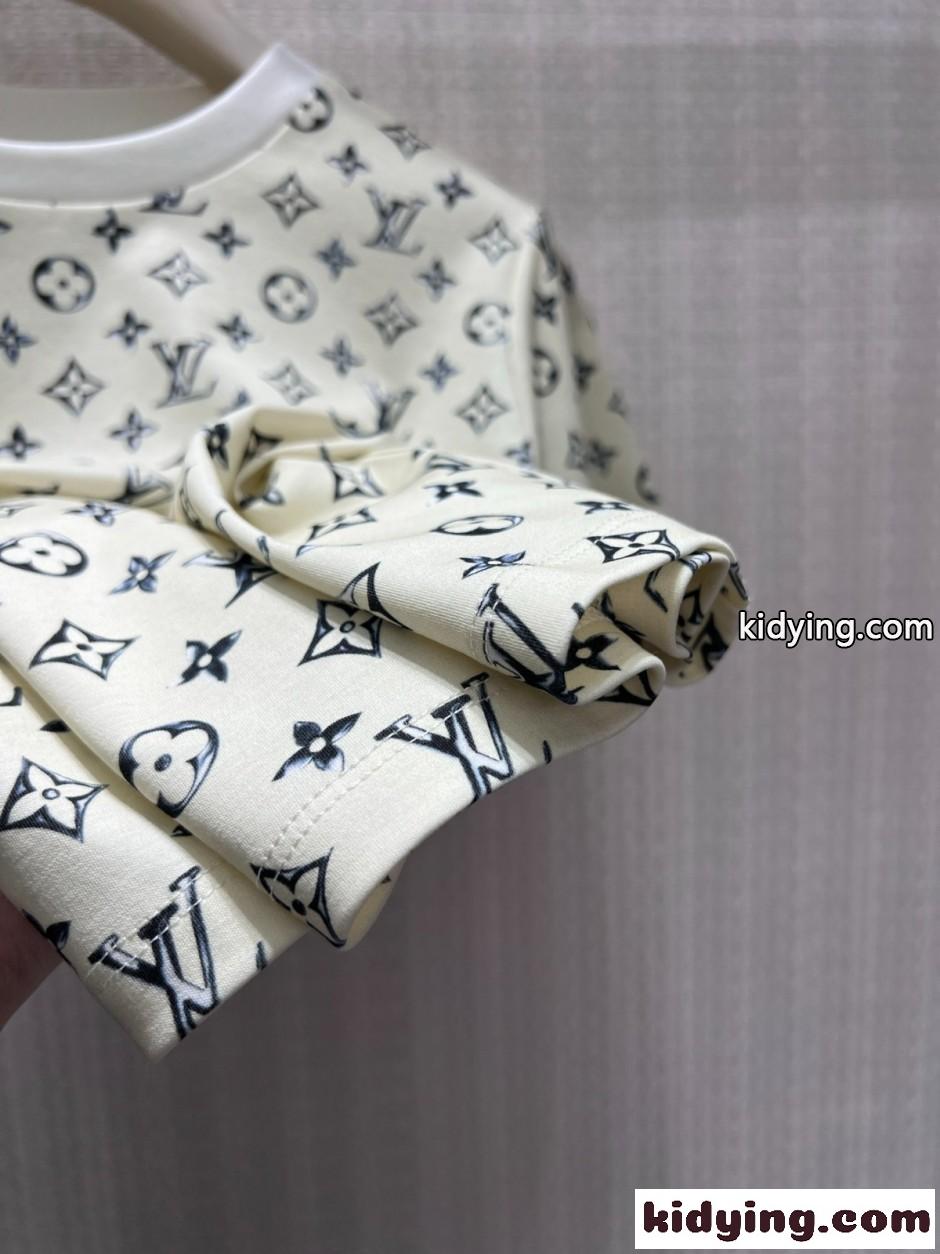 クローム モノグラム クロップ トップ ルイ・ヴィトン Tシャツ コピー 半袖Tシャツ-3