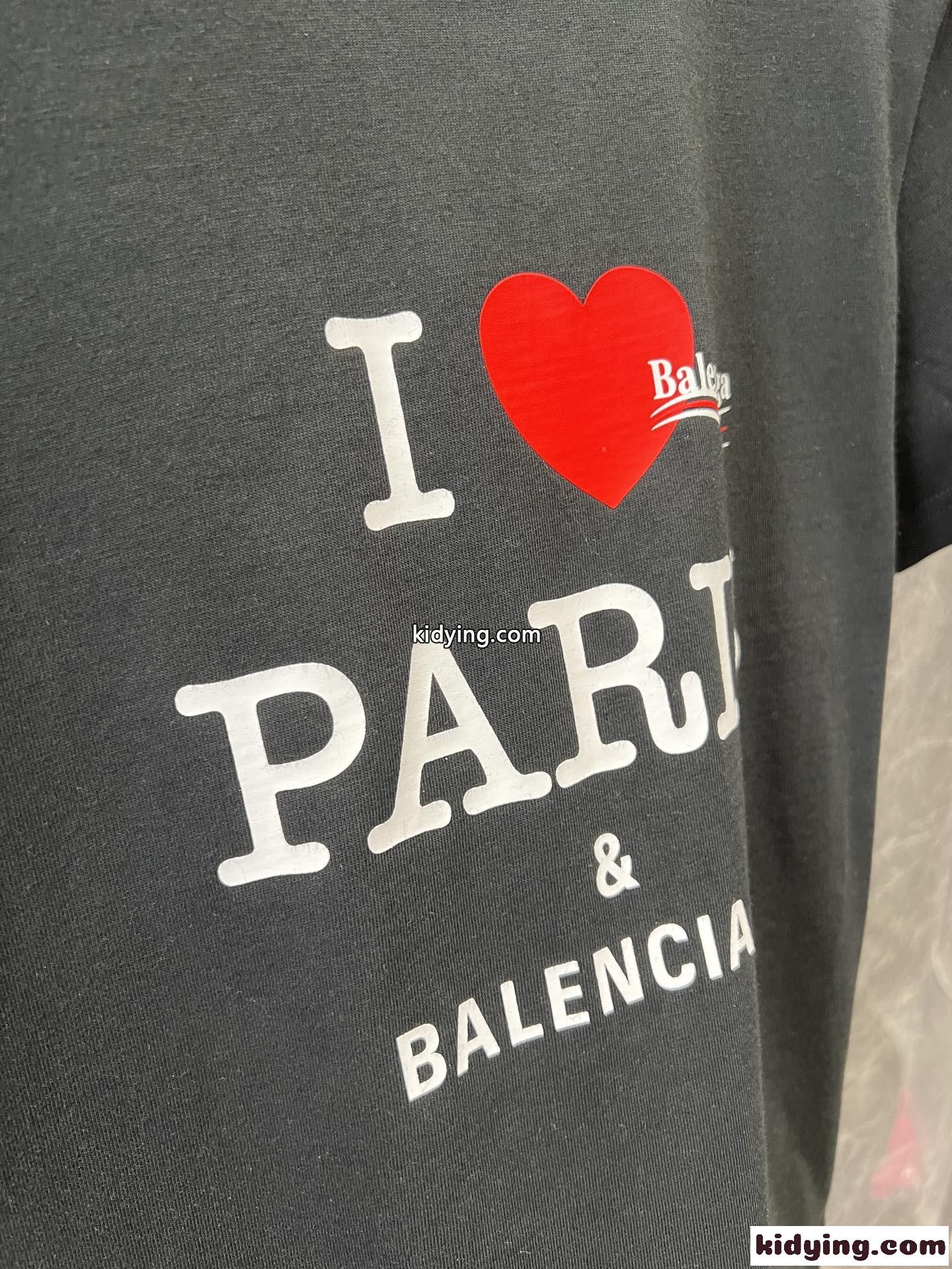 バレンシアガ Tシャツ コピー 人気 カジュアル コンパクト 半袖Tシャツ ブラック-3