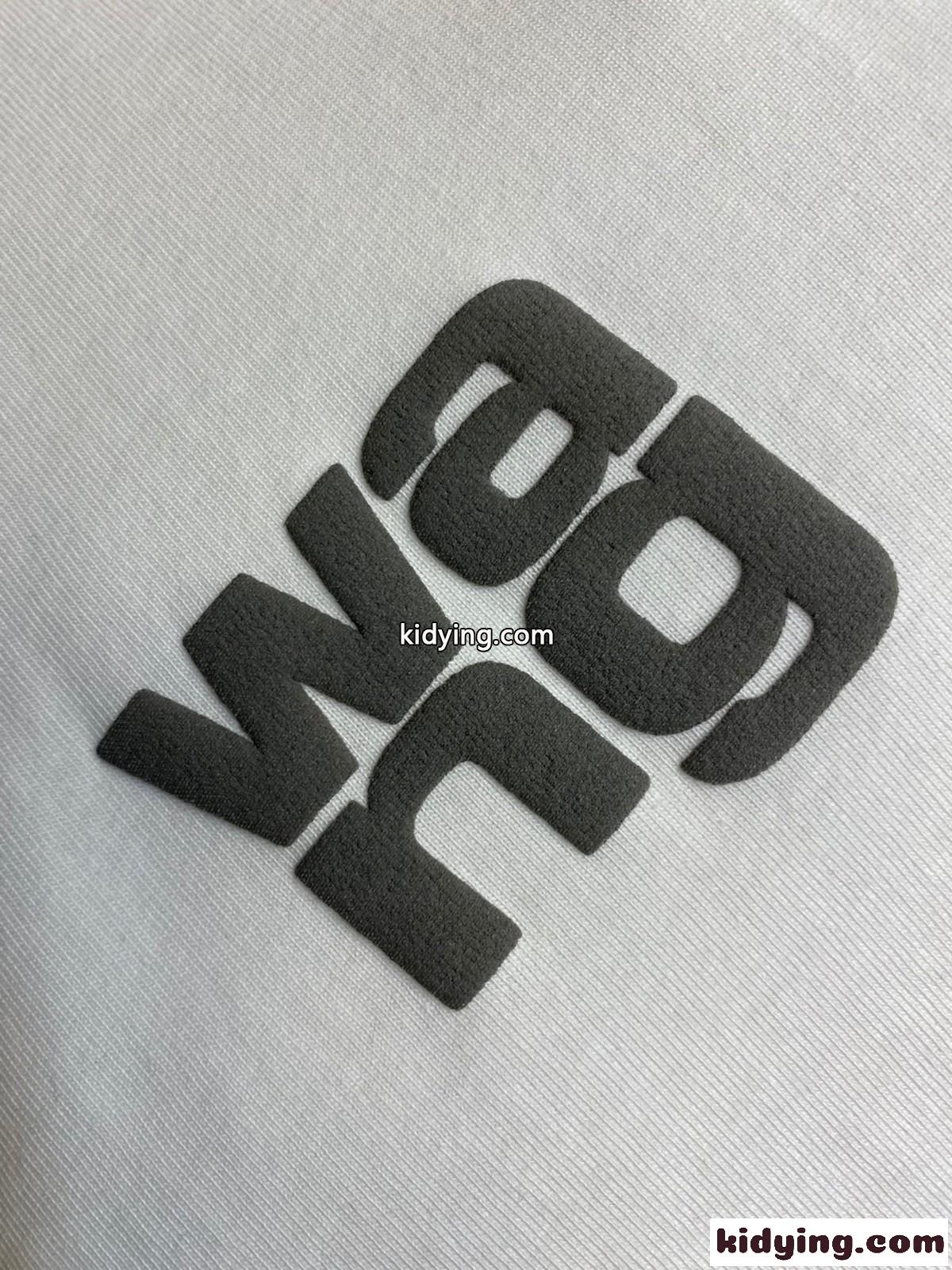 シンプル アレキサンダーワング Tシャツ コピー ロゴ入り クルーネック 半袖Tシャツ ホワイト-4