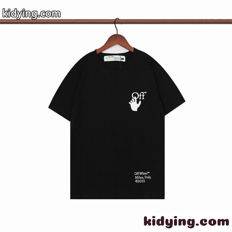 シンプル お洒落 クルーネック 定番 人気 オフホワイト 半袖Tシャツ コピー かっこいい カジュアル 快適-2