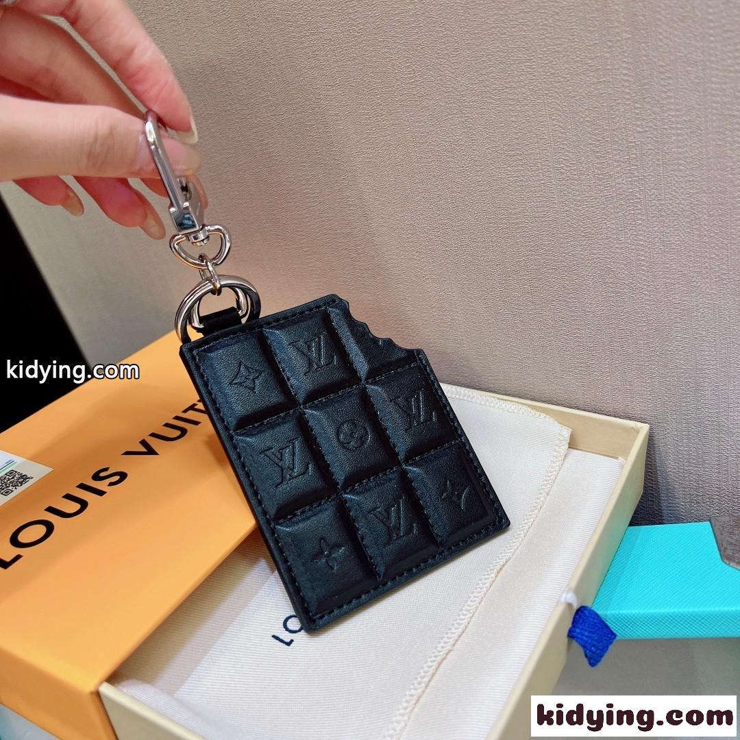 バッグチャーム・LV チョコレートバー ルイヴィトン キーホルダー コピー ブラック-0