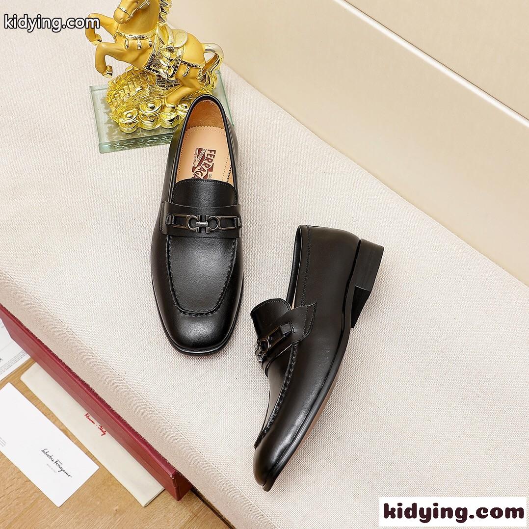 高級 おしゃれ カジュアル サルヴァトーレ・フェラガモ ローファー コピー メンズ ビジネスジューズ-2