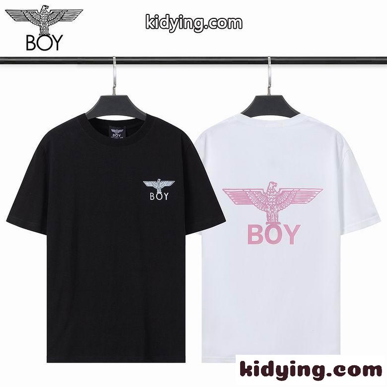 定番 人気 イーグルプリントおしゃれ カジュアル クルーネック ボーイロンドン 半袖Tシャツ コピー トップス ホワイト ブラック-0