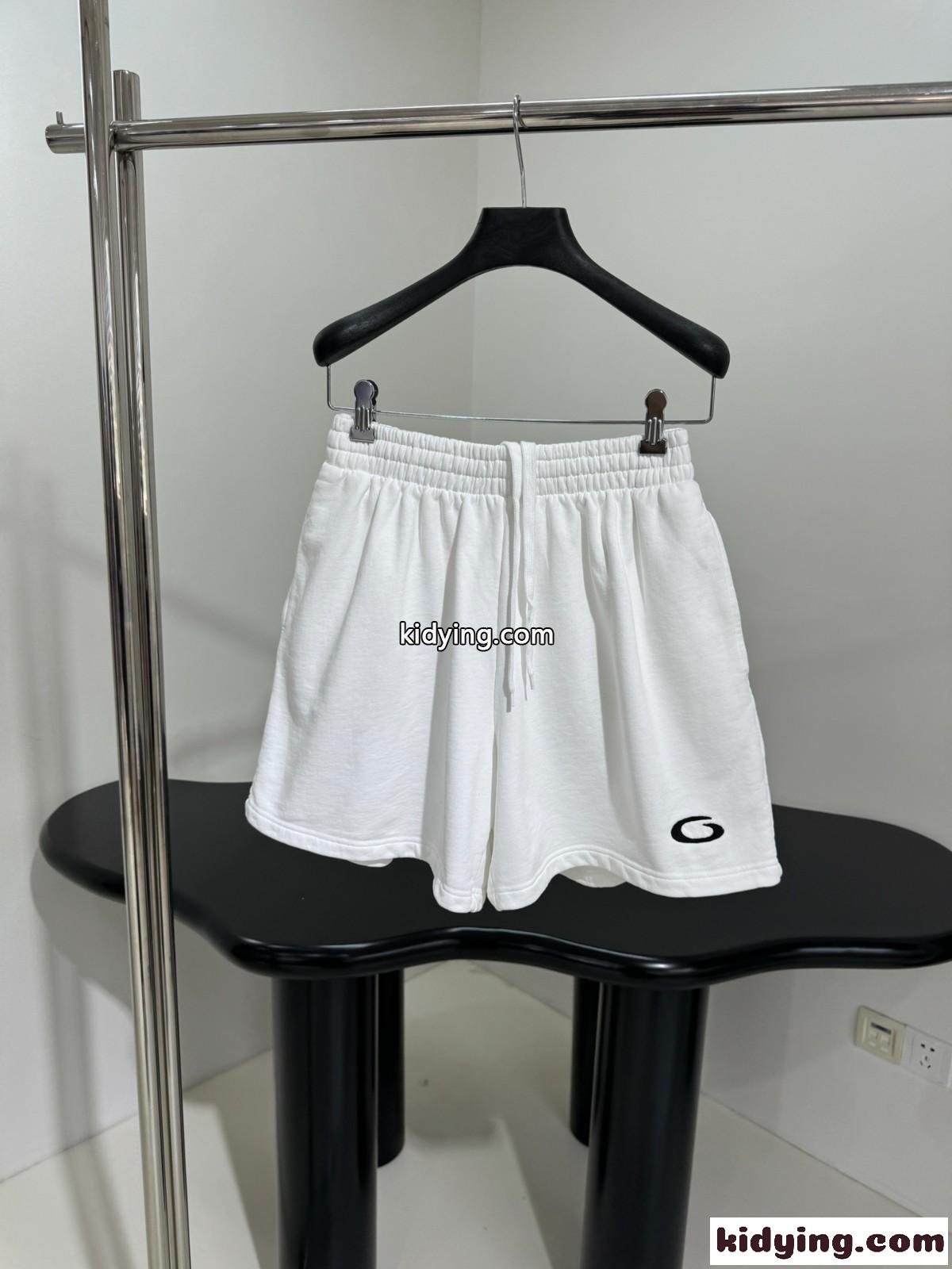 カジュアル 刺繍入り ショートパンツ バレンシアガ パンツ コピー ホワイト-0