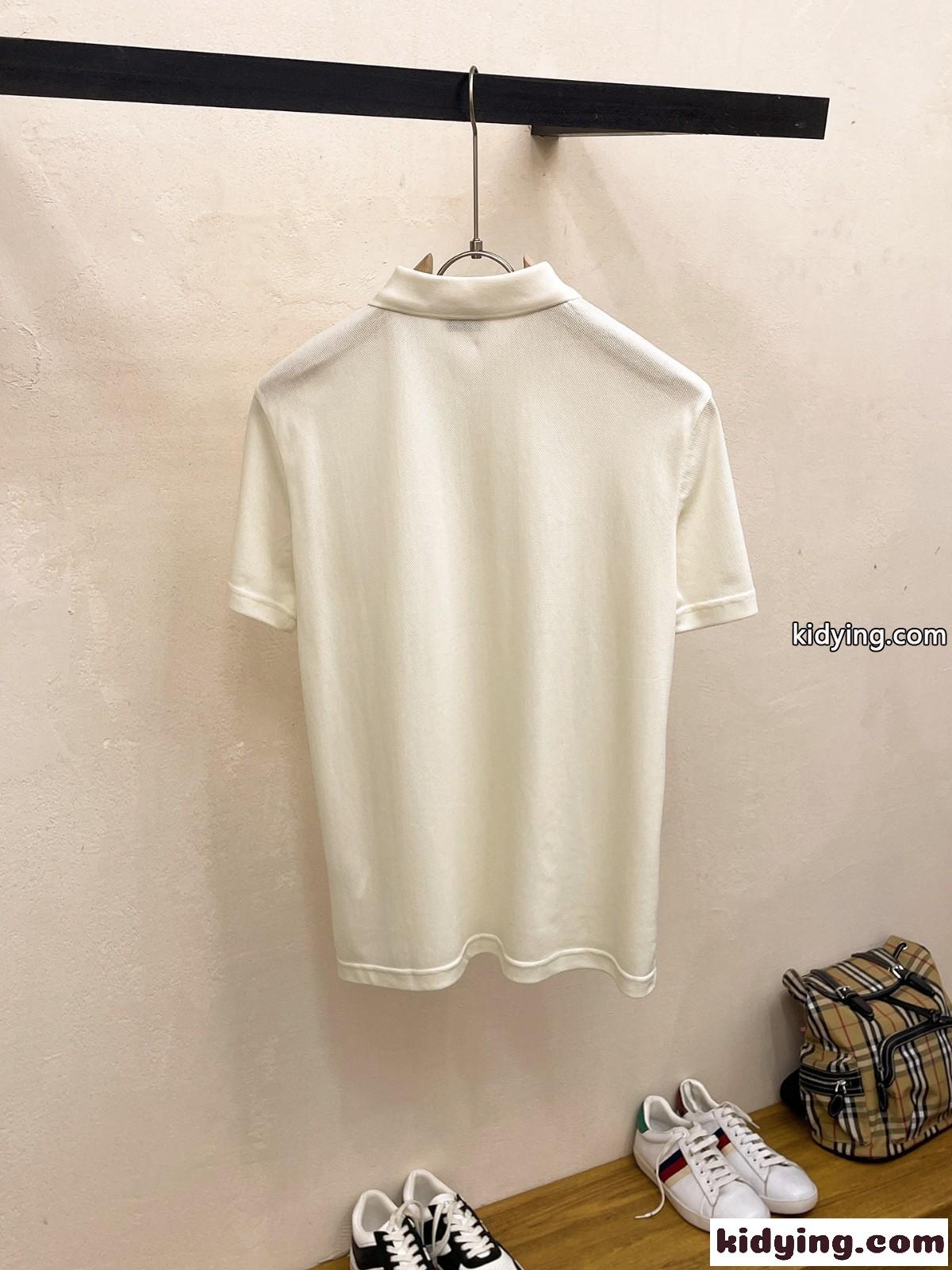 洗練された ビジネス 半袖 ポロシャツ サルヴァトーレ・フェラガモ Tシャツ コピー ベージュ-4