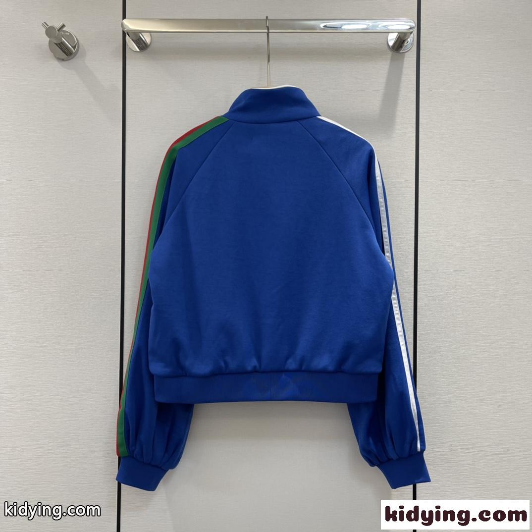 adidas x Gucci 人気 クロップド お洒落 スポーツ グッチ ジャケット コピー 長袖 カジュアル-1