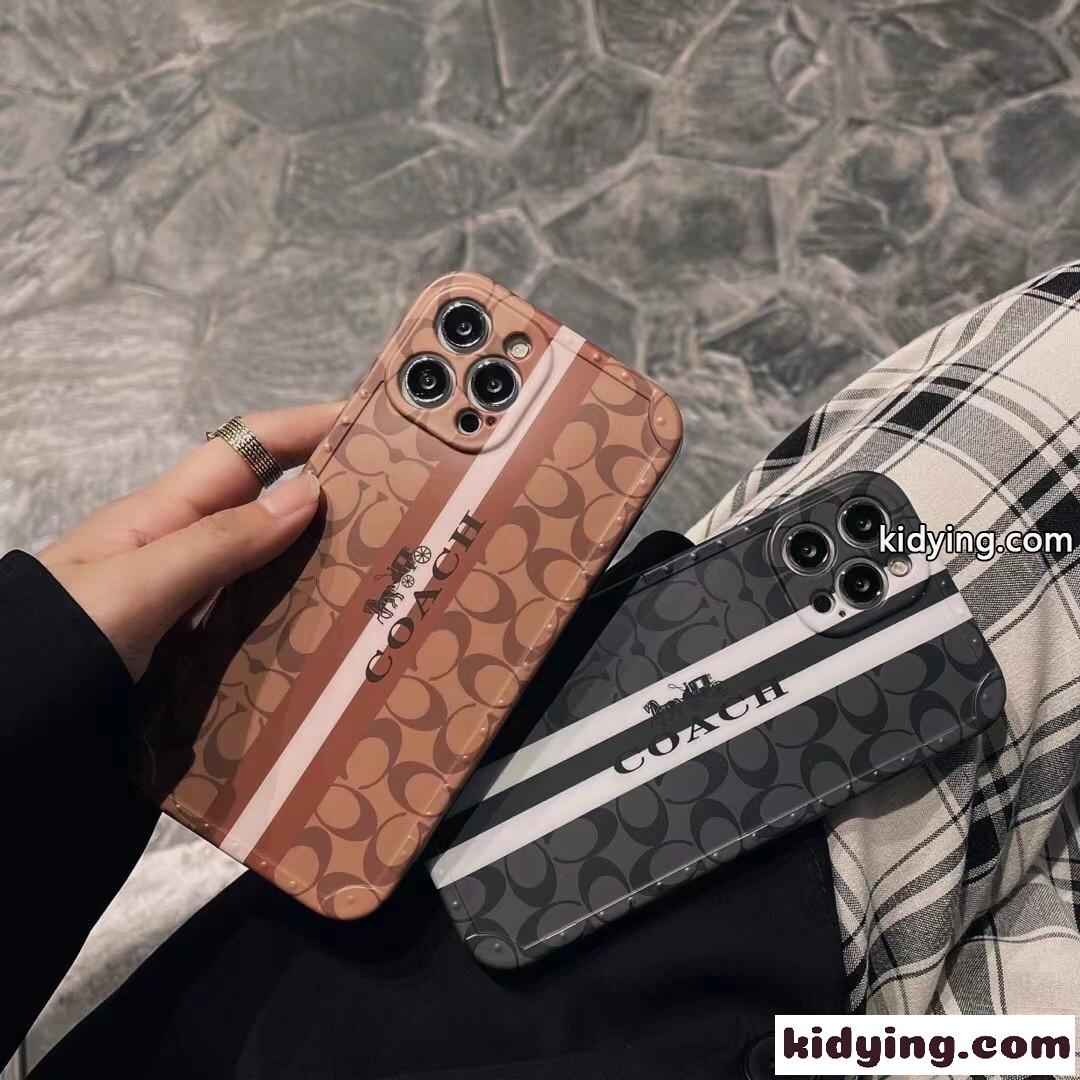 シンプル おしゃれ 高級感 ソフト コーチ アイフォンケース コピー スマホケース 携帯ケース レンズ保護-0