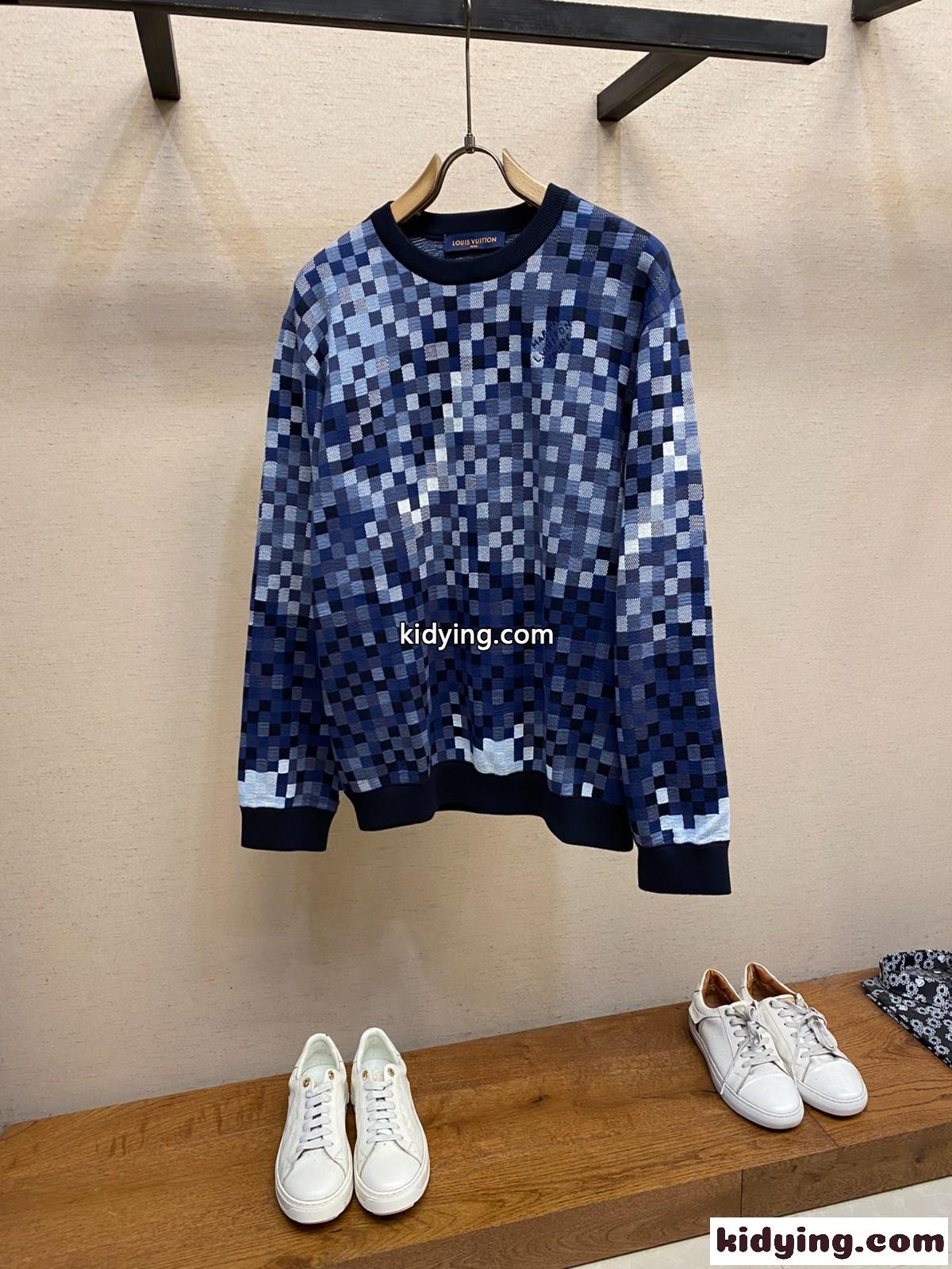 LV Versダモフラージュジャカードプルオーバー ルイヴィトン セーター コピー-0