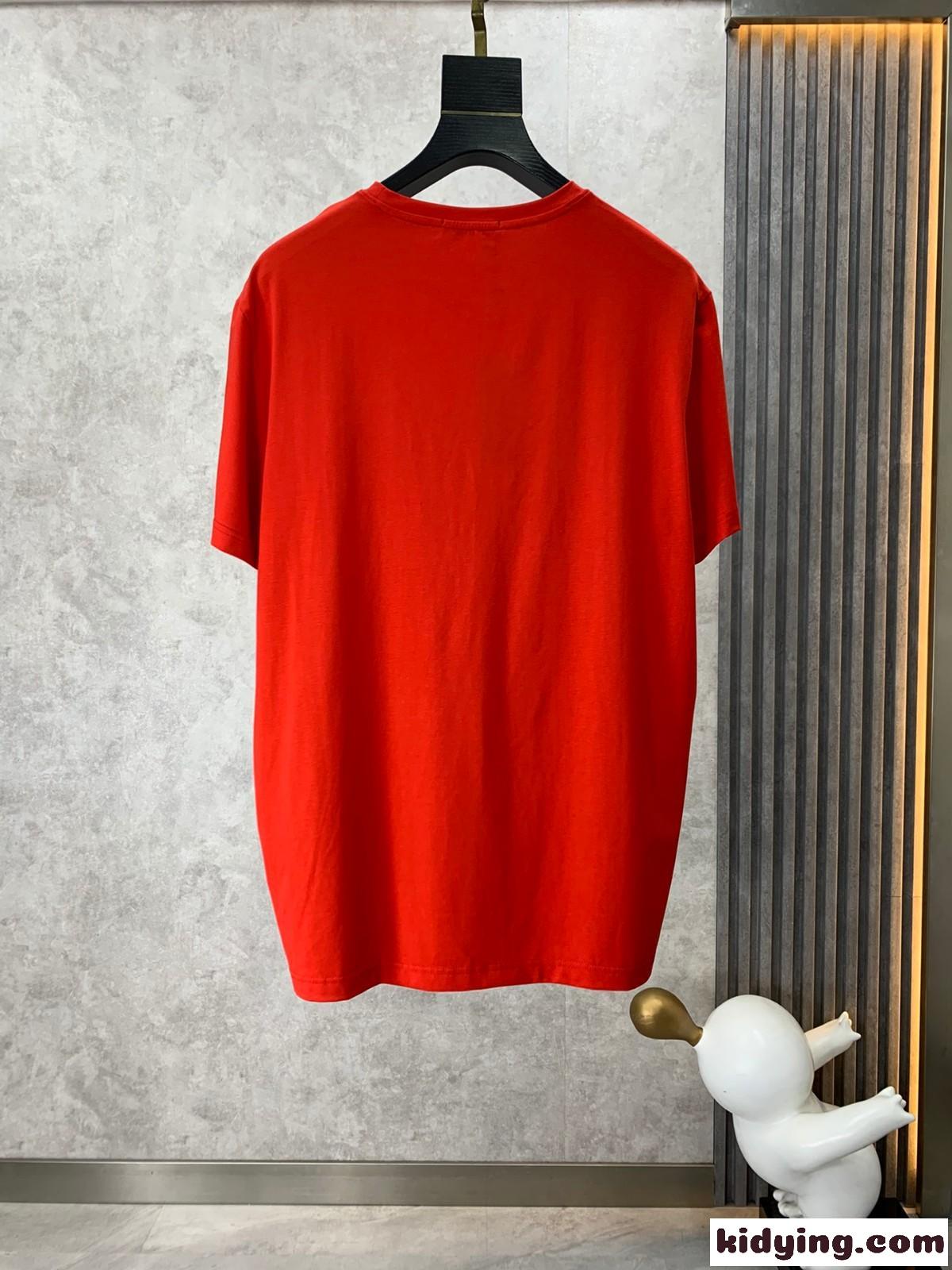 ヴェルサーチェ Tシャツ コピー バーシティー ロゴ Tシャツ 半袖 トップス-0
