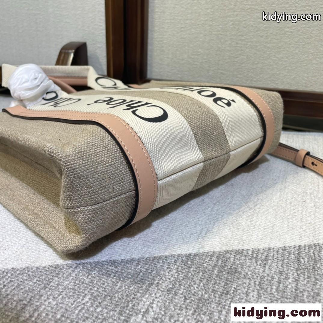 人気 WOODY スモール トートバッグ クロエ バッグ コピー ベージュ-2