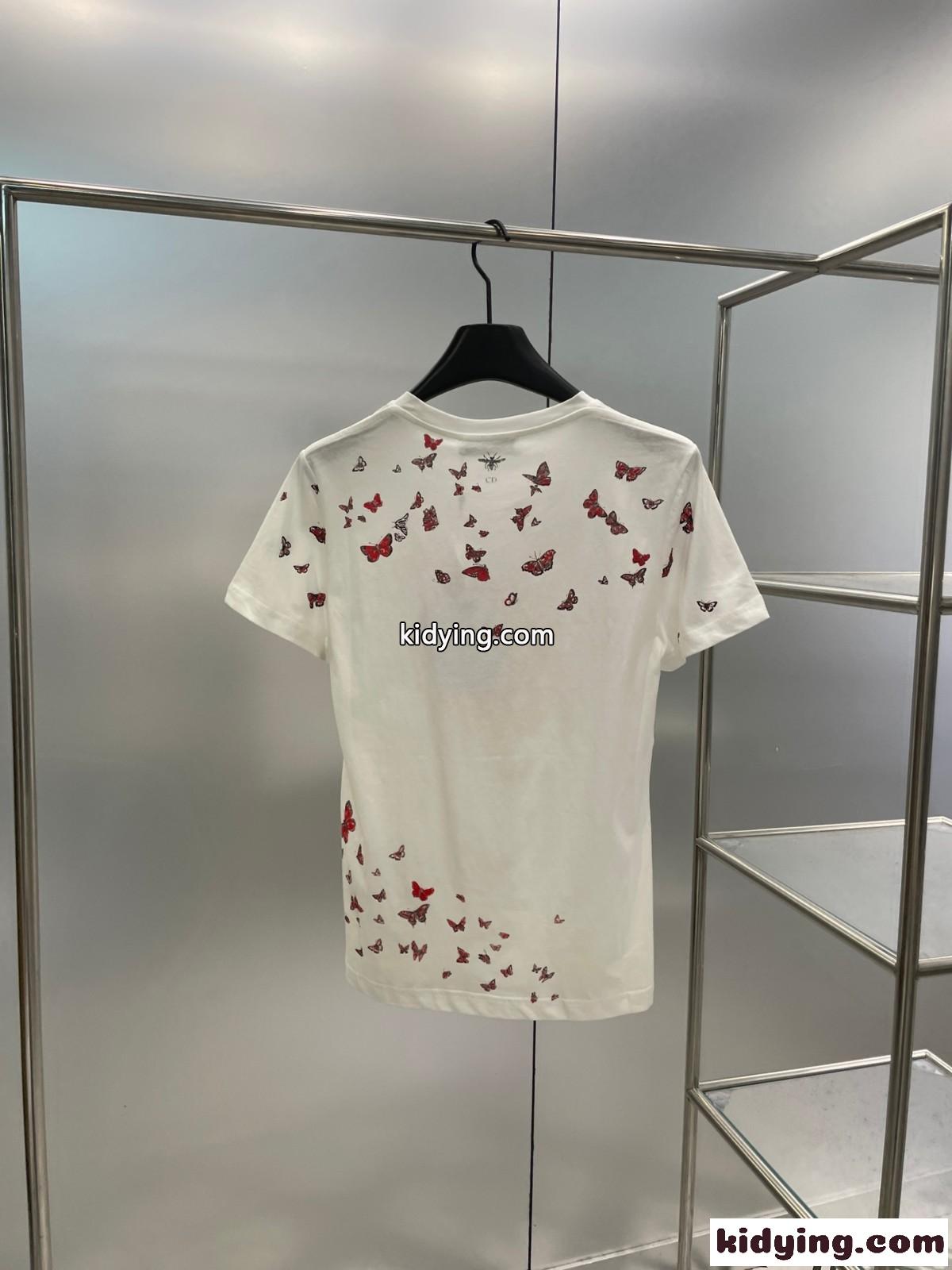 カジュアル クルーネック クリスチャン・ディオール Tシャツ コピー 半袖Tシャツ-0