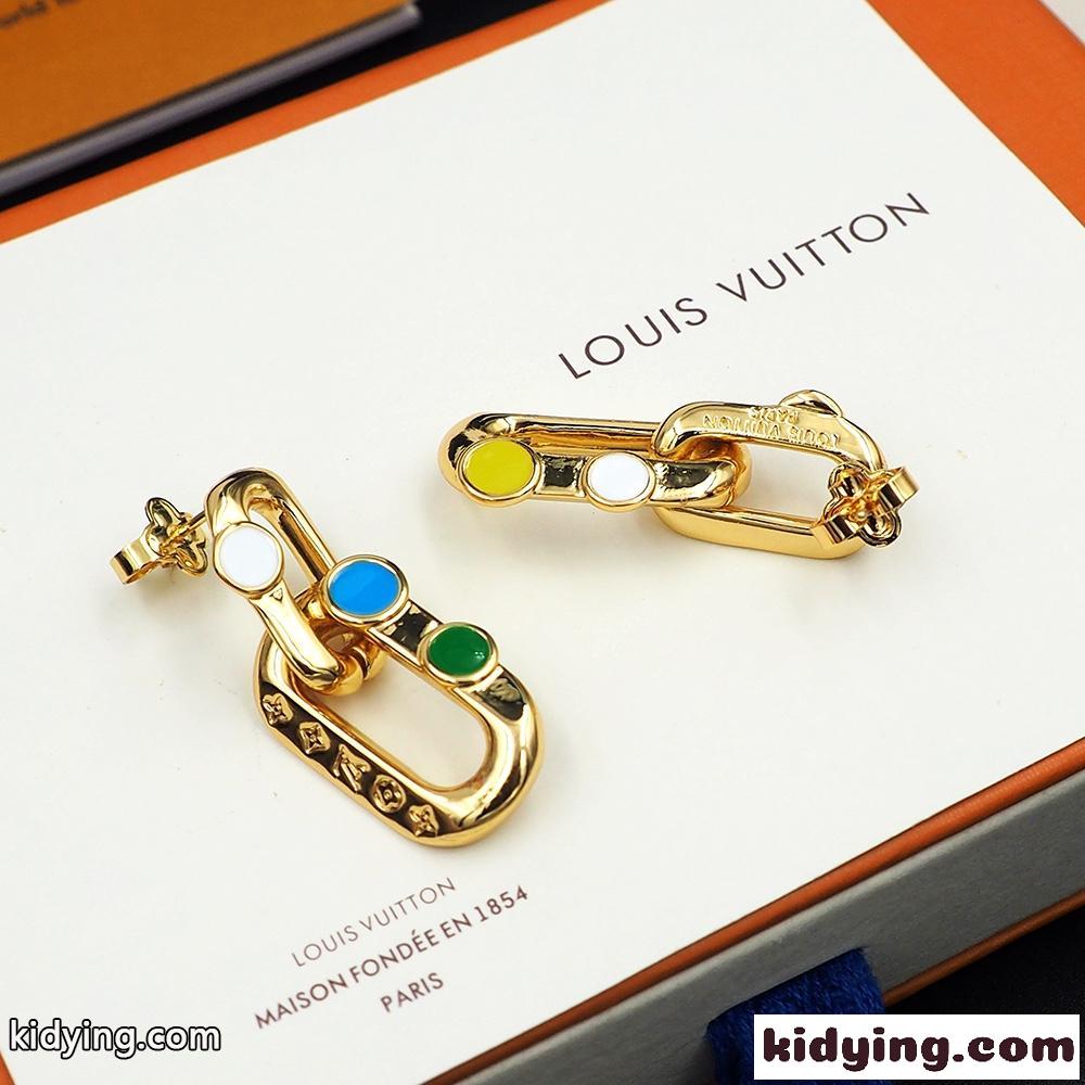 LV x YK LV エッジ ドット ルイ・ヴィトン ピアス コピー レディース ファッション-0