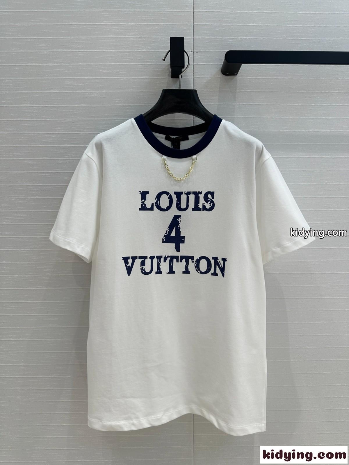 人気 カジュアル Louis 4 Vuitton Tシャツ ルイ・ヴィトン 半袖Tシャツ コピー コットン-0