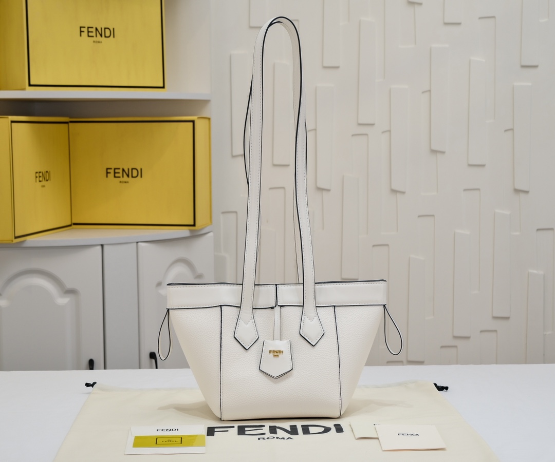 Fendi Origami スモール 変形ミニバッグ フェンディ バッグ コピー ホワイトレザー-1
