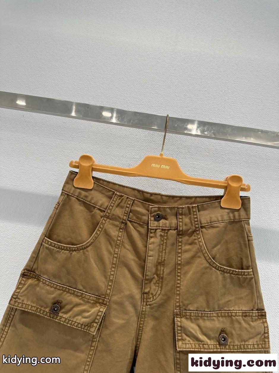 デニム ショートパンツ ミュウミュウ ジーンズ コピー カジュアル おしゃれ-1