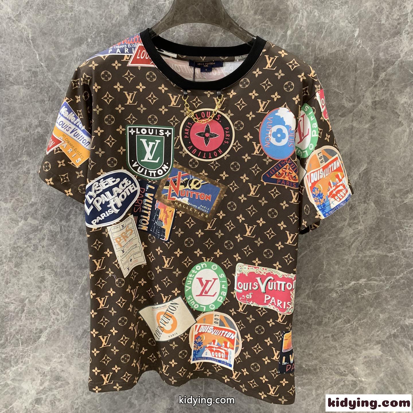 ルイ・ヴィトン 半袖Tシャツ コピー エリゼパレスTシャツ カジュアル-1