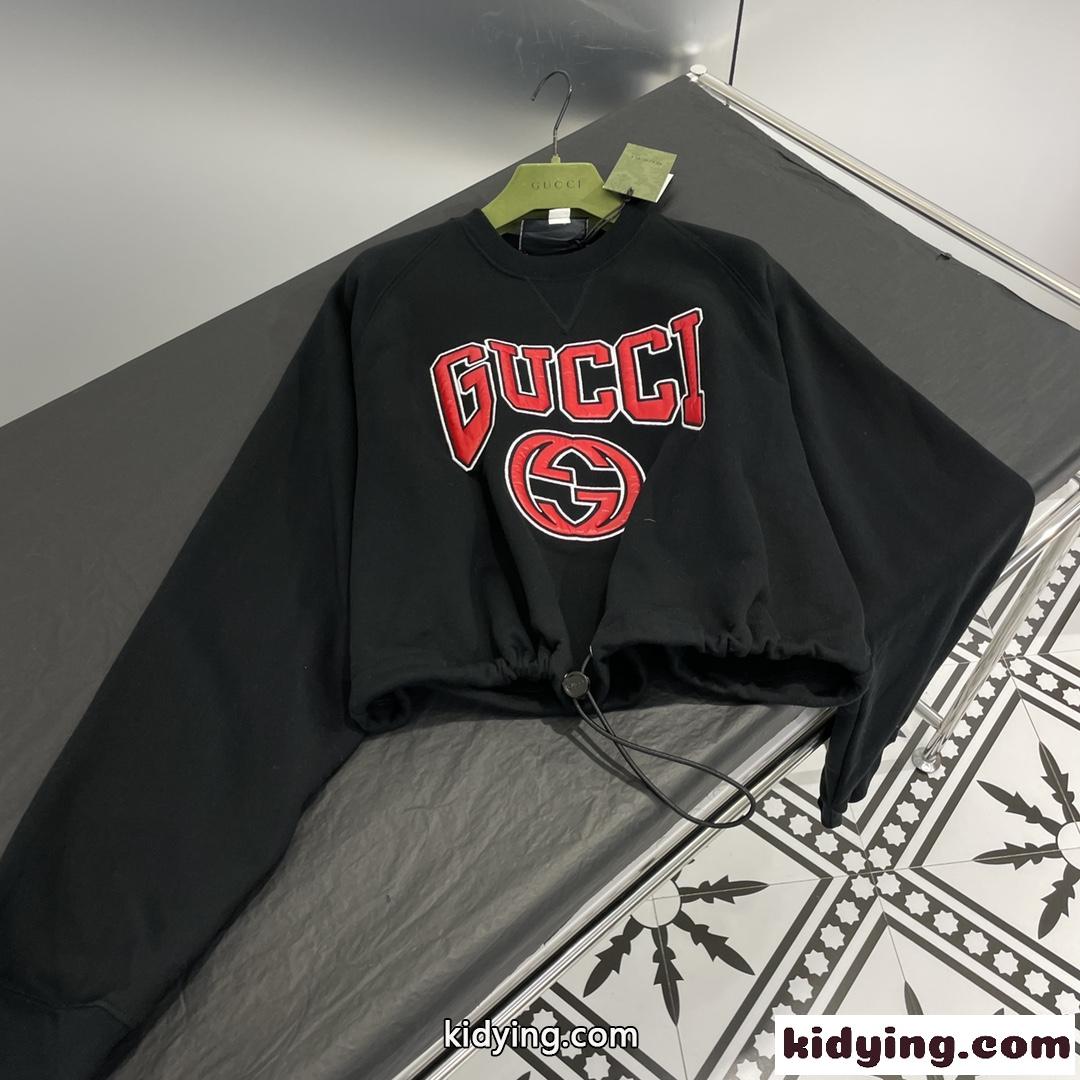 グッチ Tシャツ コピー エンブロイダリー付き ジャージー スウェットシャツ-2
