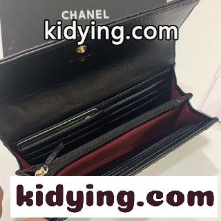 Chanelシャネルのコーナーモデル ツバキの花羊皮財布 内外全皮 シャネル 財布  使いやすいコピー コーナーデザインです-1