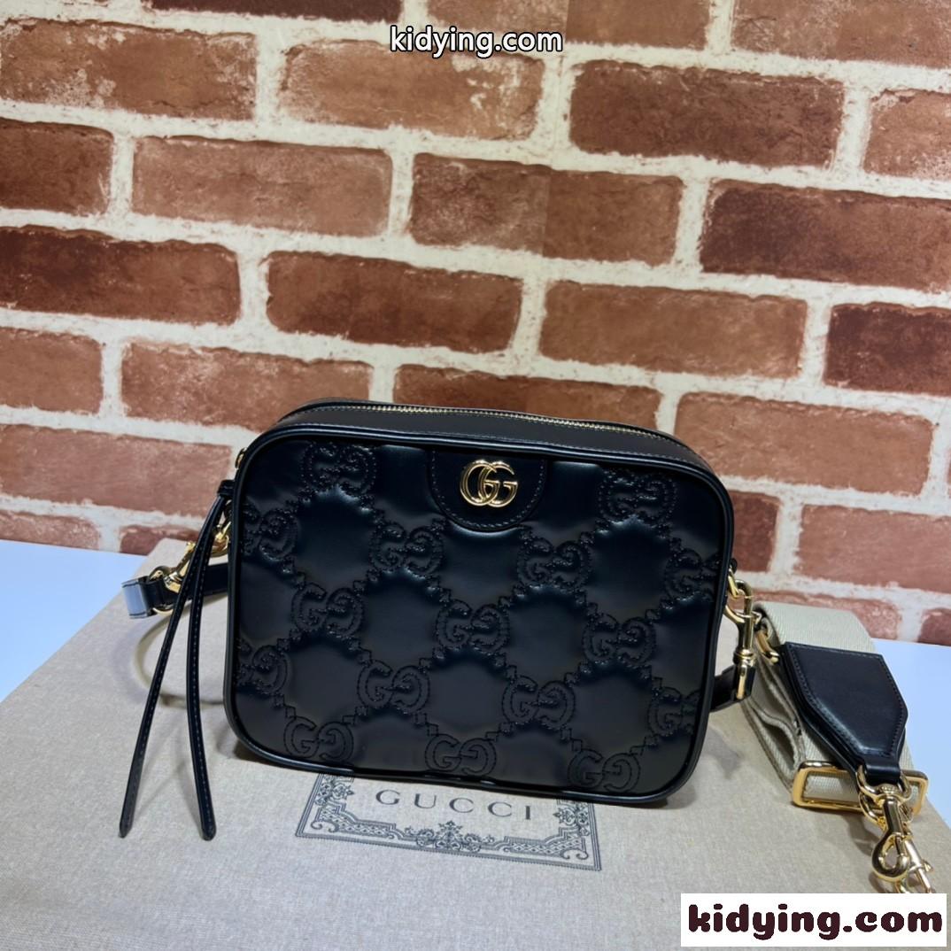 定番 人気 GGマトラッセ スモール バッグ グッチ バッグ コピー ショルダーバッグ ブラック-0