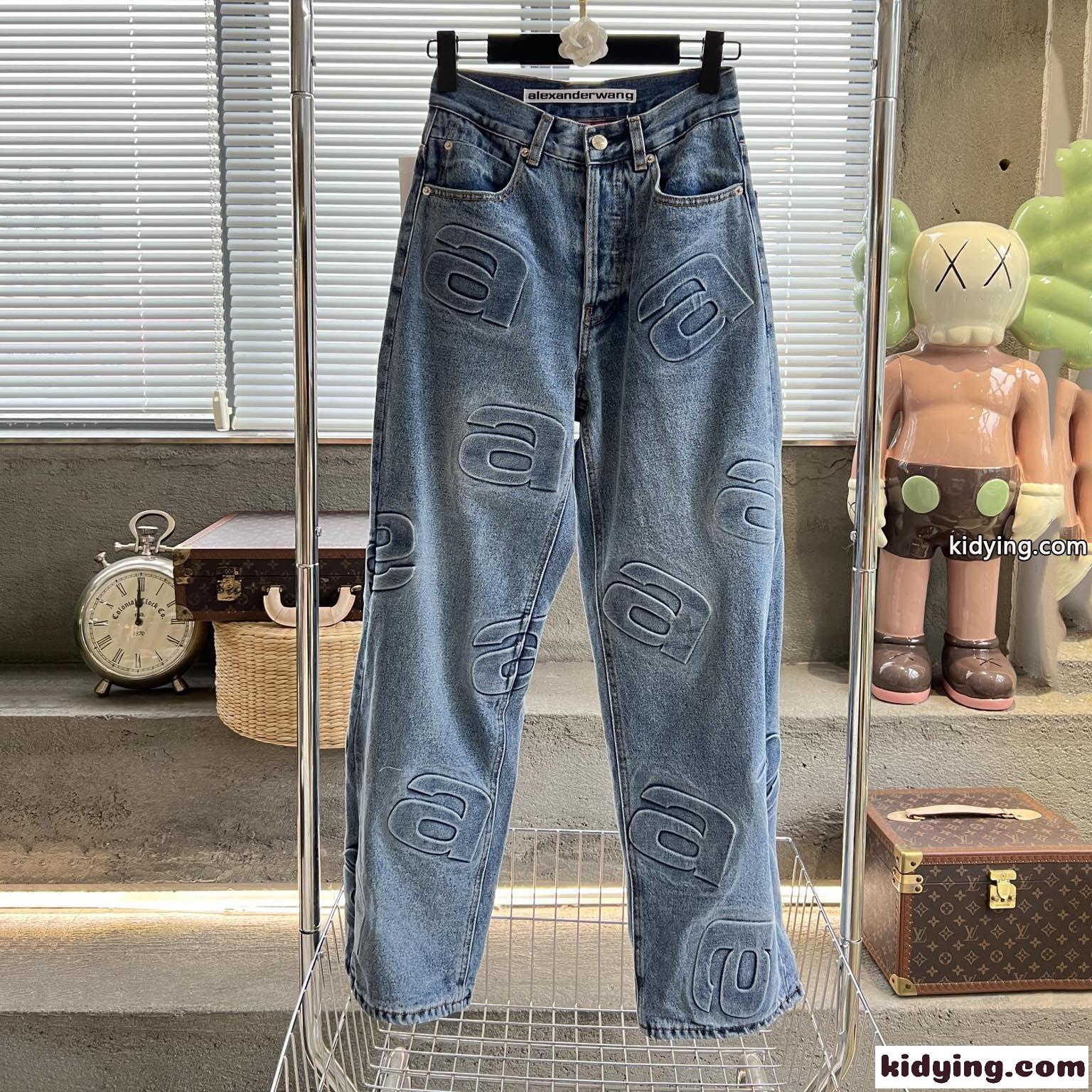 人気 カジュアル ゆったり リラックス アレキサンダーワング ジーンズ コピー レディース デニムパンツ-0