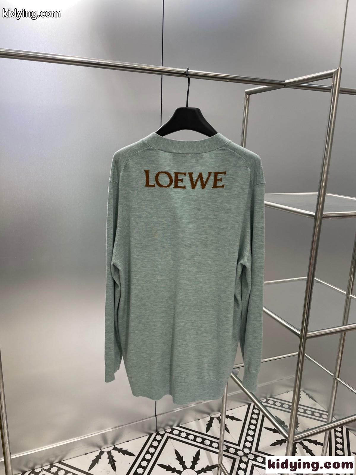LOEWE × ハウルの動く城 ウール Vネック ロエベ カーディガン コピーレディース 春夏-0