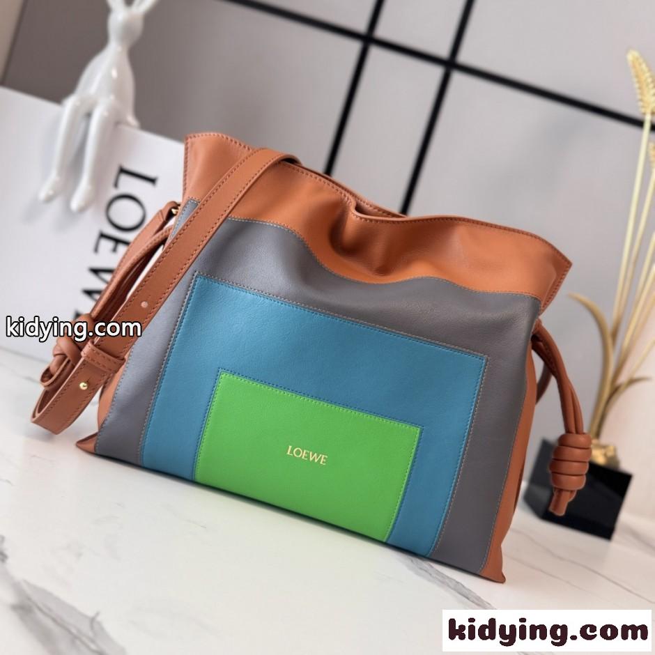 ロエベ バッグ スーパーコピー LOEWE x Albers フラメンコクラッチ ブラウン-2