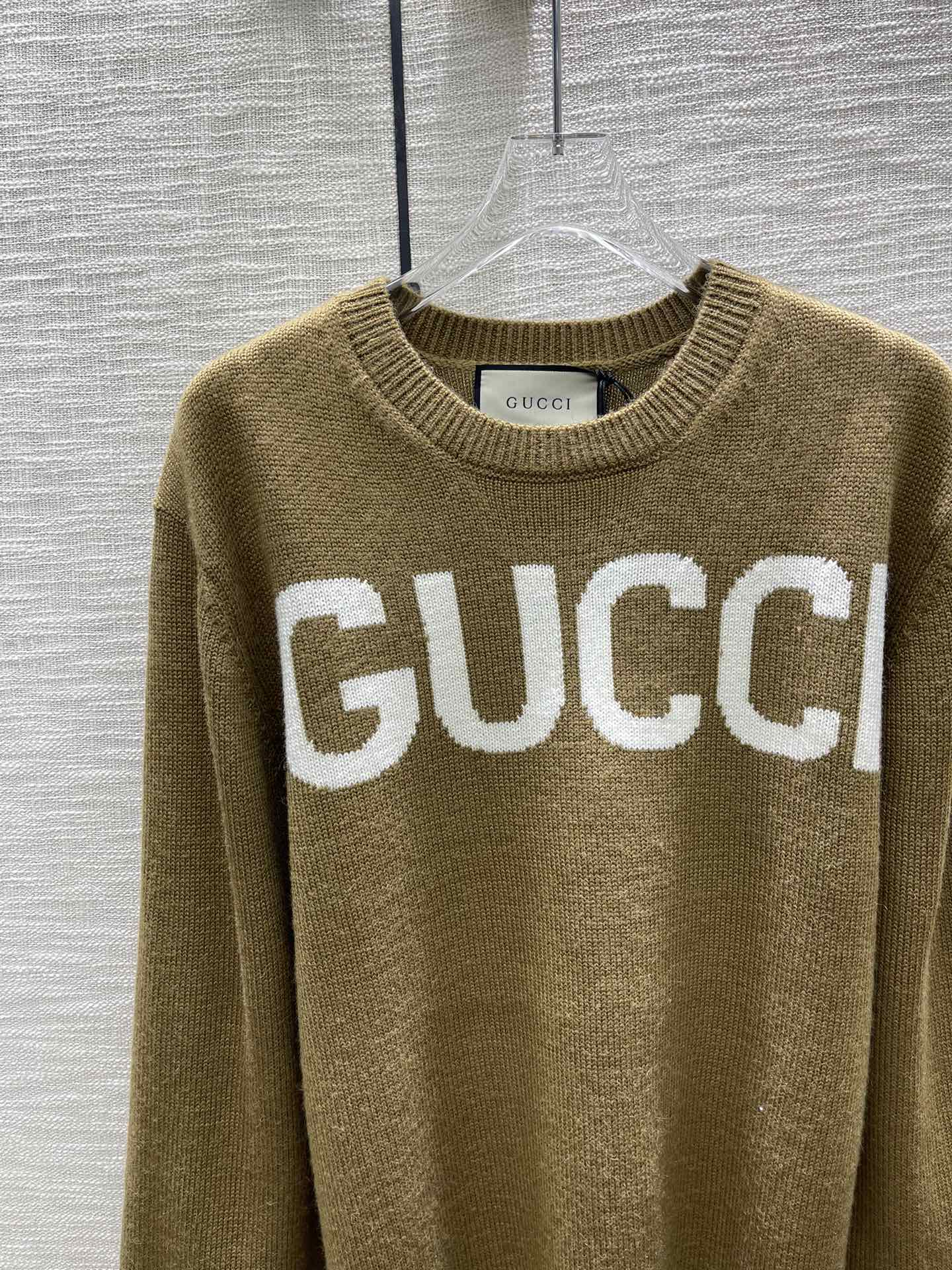 グッチ セーター コピー ウール シンプル おしゃれ ロゴ クルーネック-2