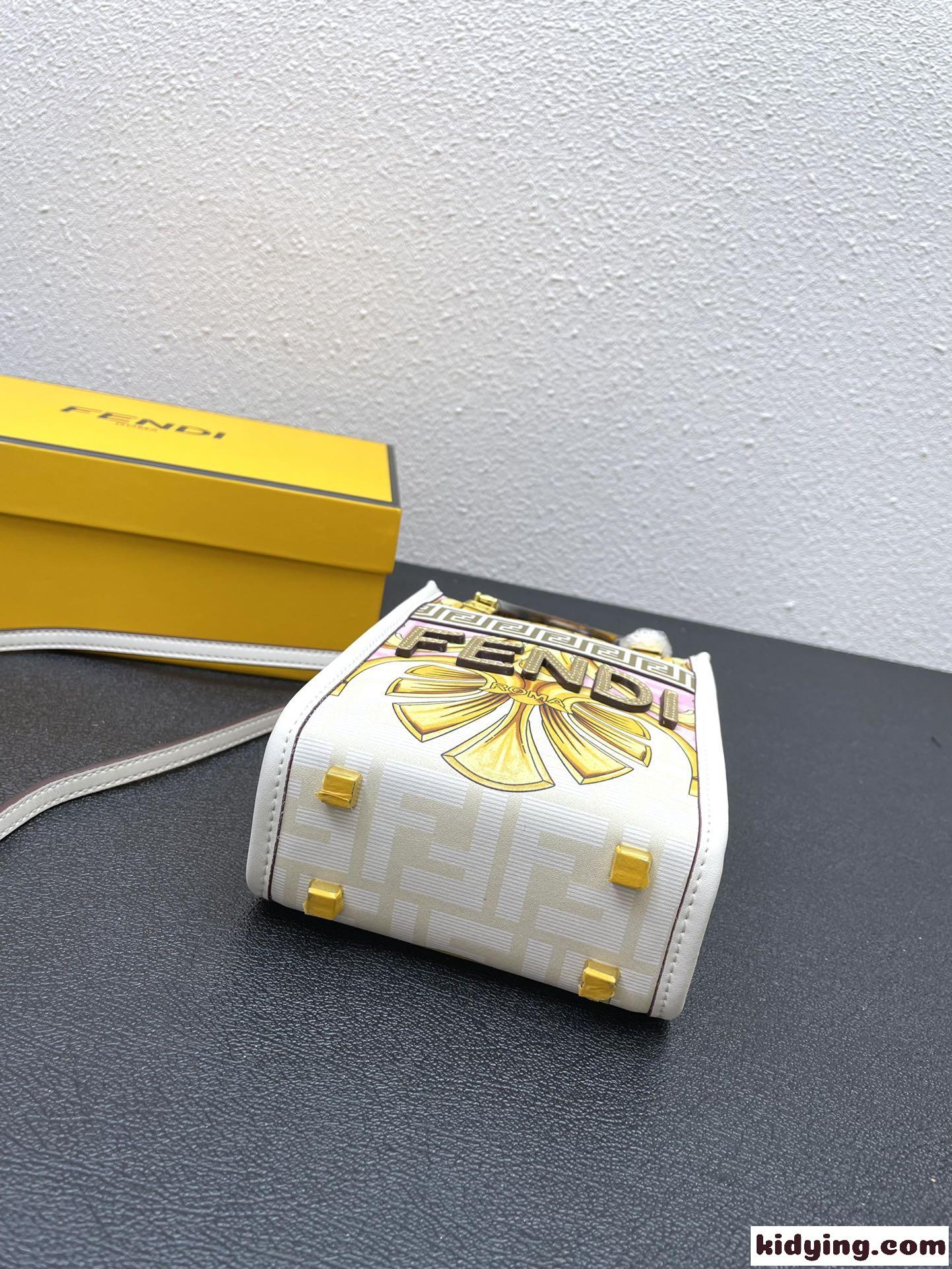 FENDI × VERSACE ミニ トートバッグ おしゃれ ショルダーバッグ フェンディ バッグ 人気 コピー-4