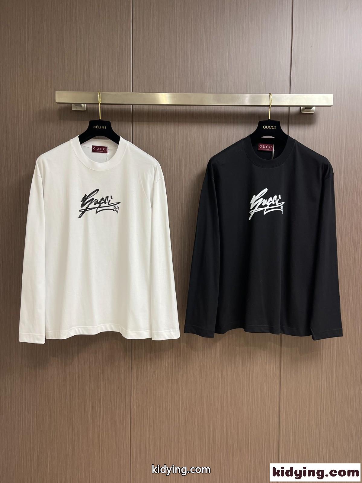 カジュアル 人気 合わせやすい プリント グッチ Tシャツ コピー 長袖Tシャツ-0
