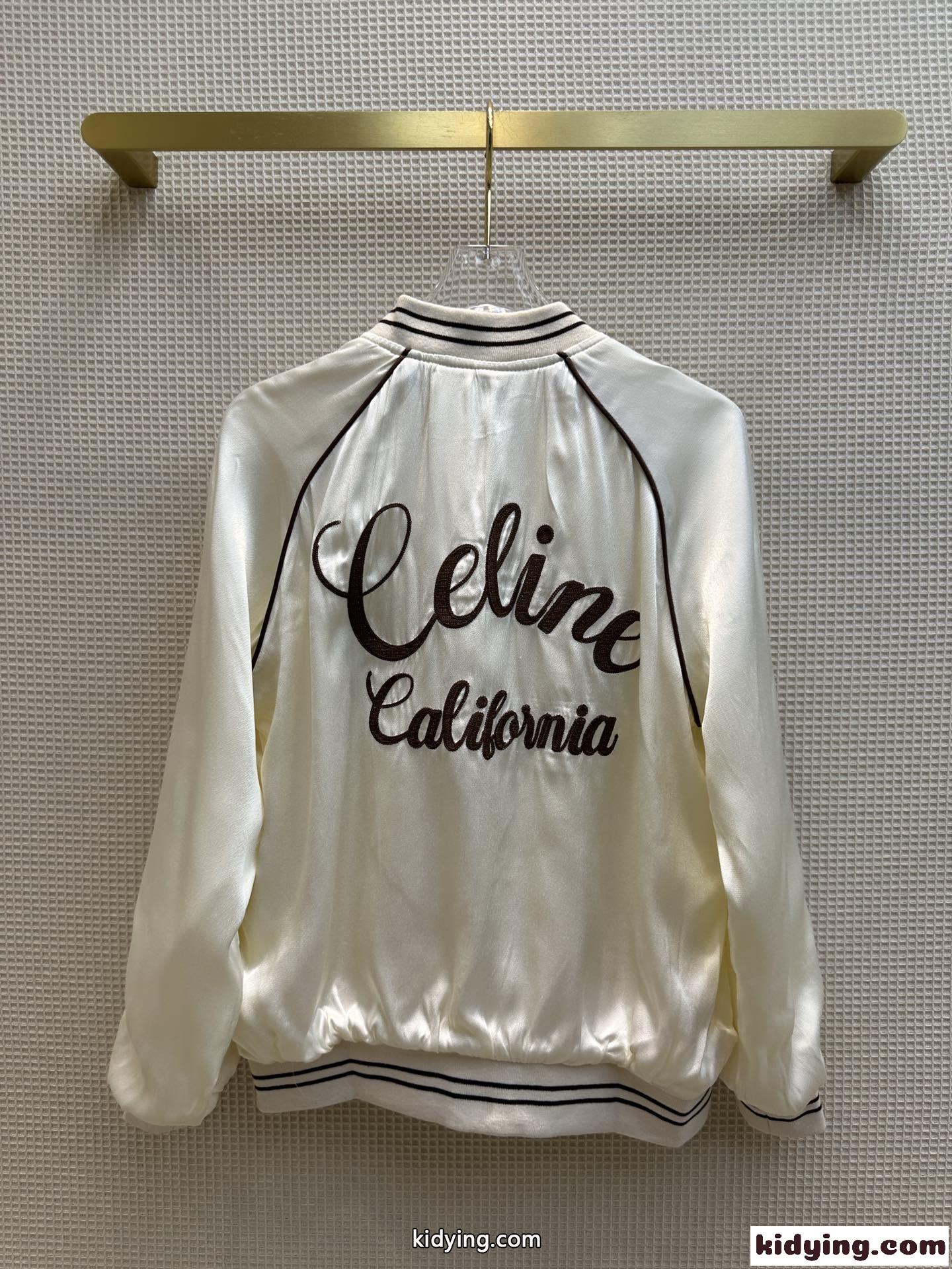 CELINE テディ スーベニア パイピングジャケット コピー バックロゴ入り-2