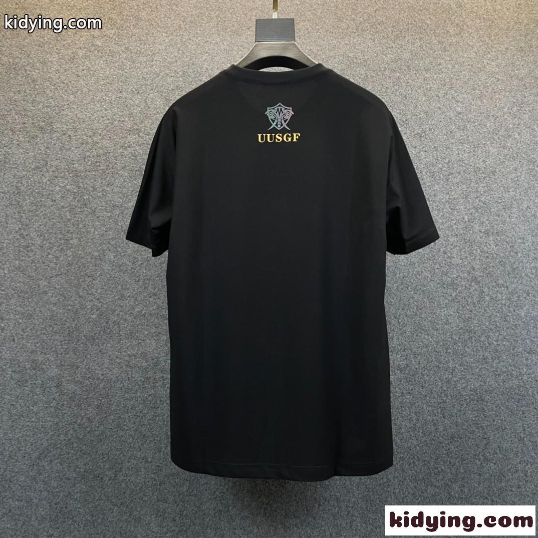 カジュアル 個性 柔らかい クールネック 半袖 ボーイロンドン Tシャツ メンズ コピー 春夏 おしゃれ ホワイト ブラック-4