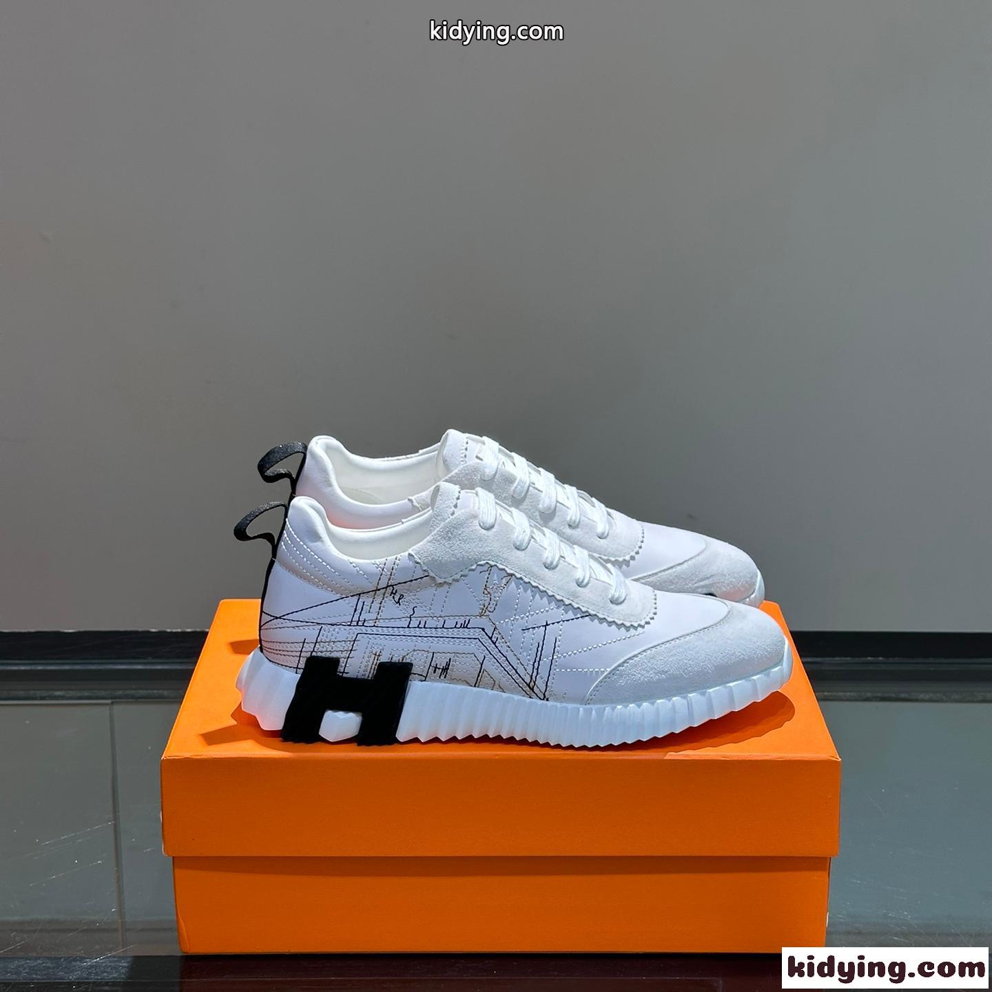 大人気 HERMES バウンシング スニーカー エルメス スニーカー コピー ホワイト-0