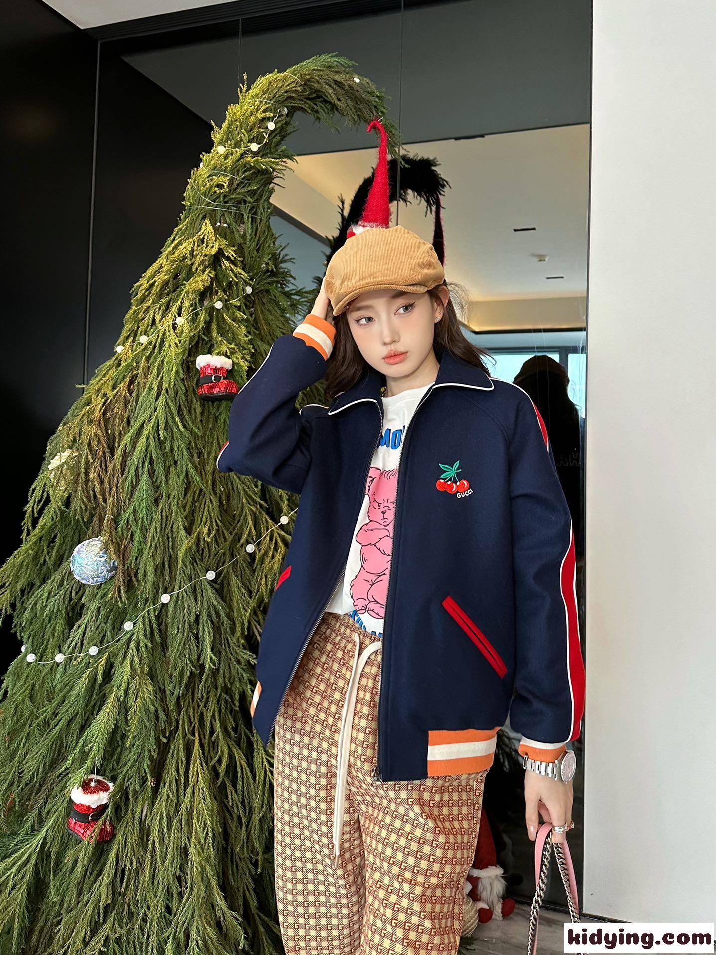 GUCCI HA HA HA ボンバージャケット グッチ ジャケット コピー ユニセックス ファッション-4