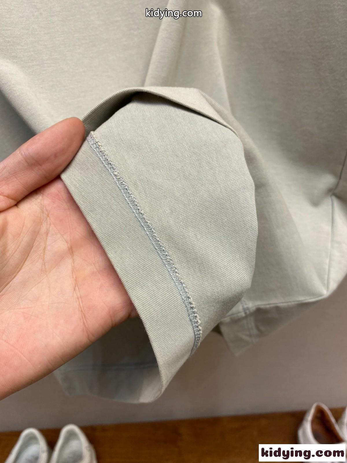 リラックスフィット コットンTシャツ ロエベ Tシャツ コピー 半袖トップス グレー-4