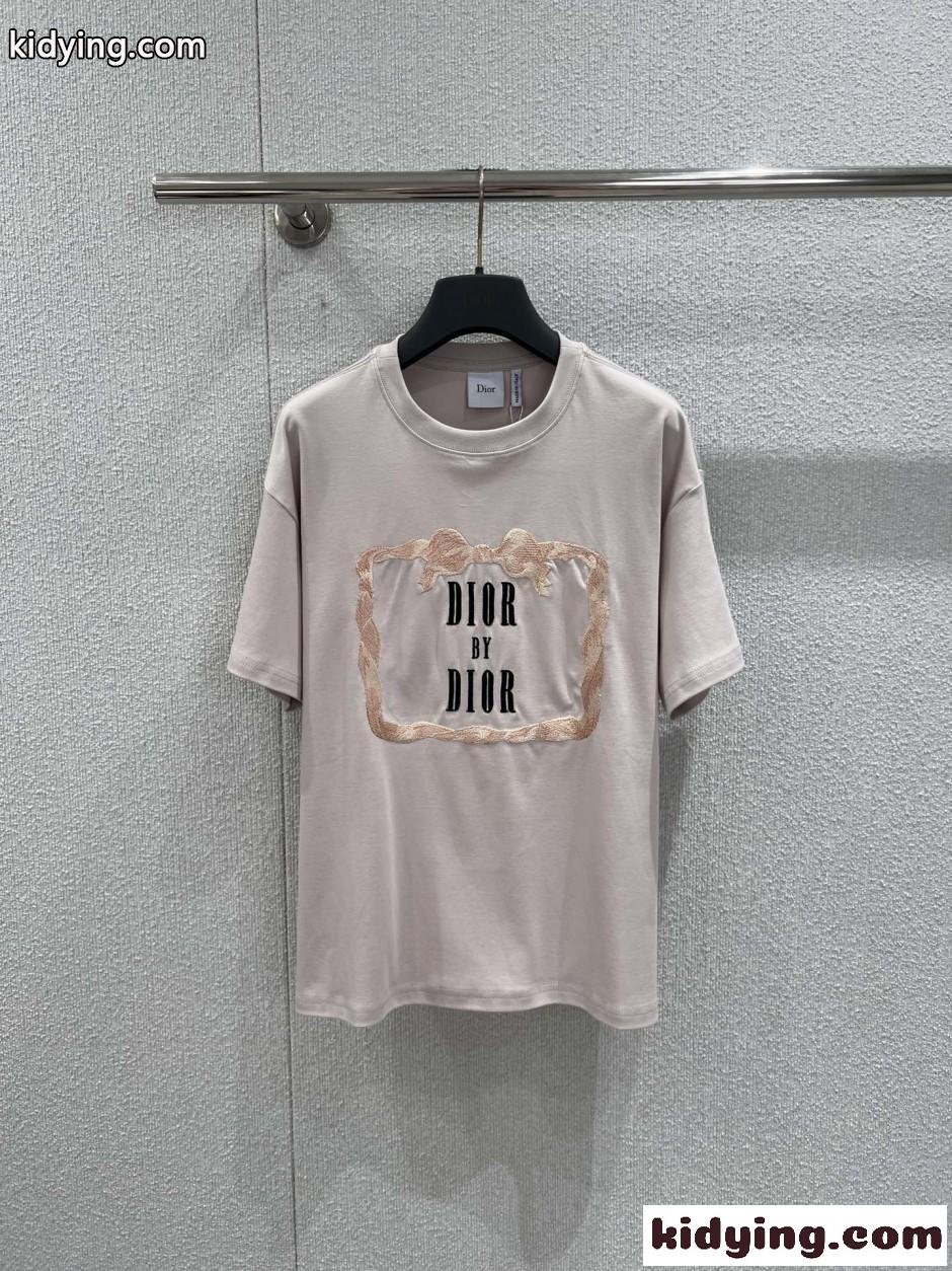 Book Cover コットン 半袖Tシャツ クリスチャン・ディオール Tシャツ コピー-1